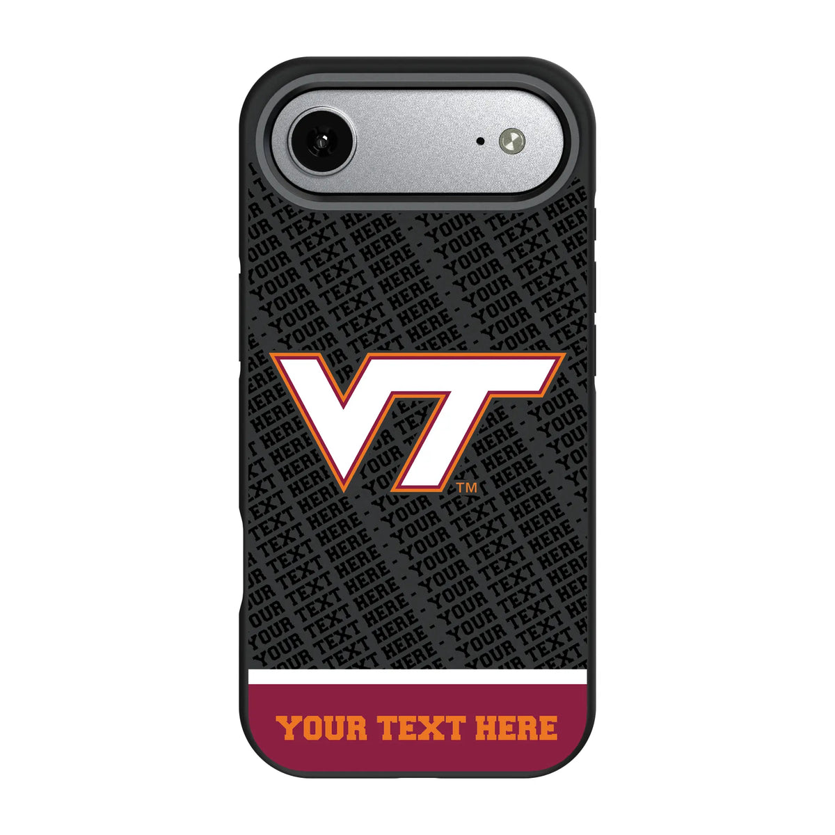 Virginia Tech Hokies Personalized EndZone Plus iPhone Bump Phone Case for Apple iPhone#Device_iPhone Air