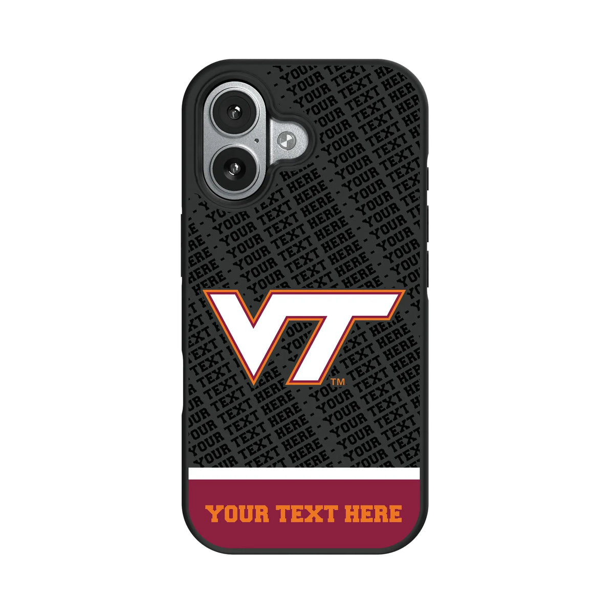 Virginia Tech Hokies Personalized EndZone Plus iPhone Bump Phone Case for Apple iPhone#Device_iPhone 17