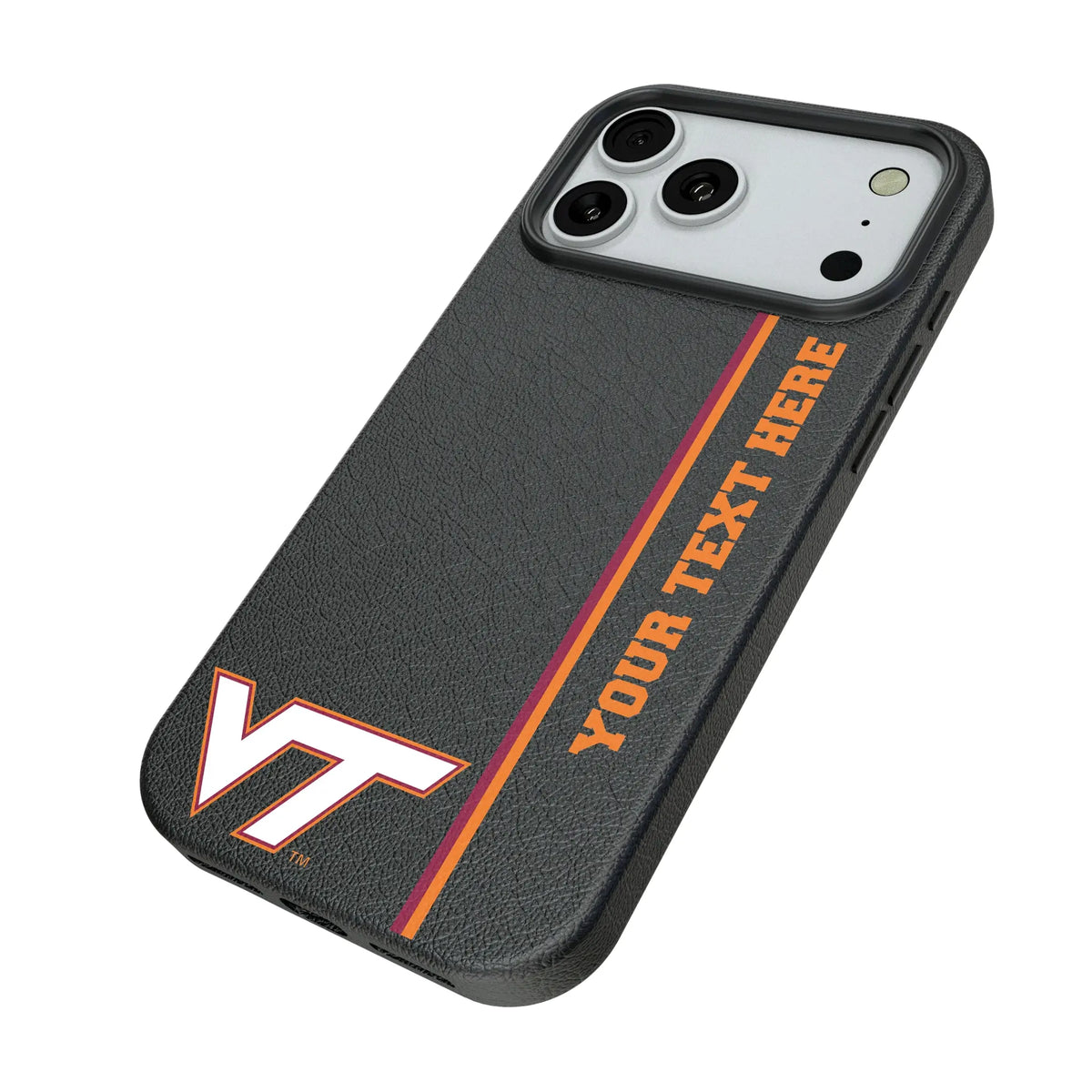 Virginia Tech Hokies Personalized Sidebard iPhone MagSafe Compatible Phone Case for Apple iPhone - Isometric View#Device_iPhone 18 Pro Max