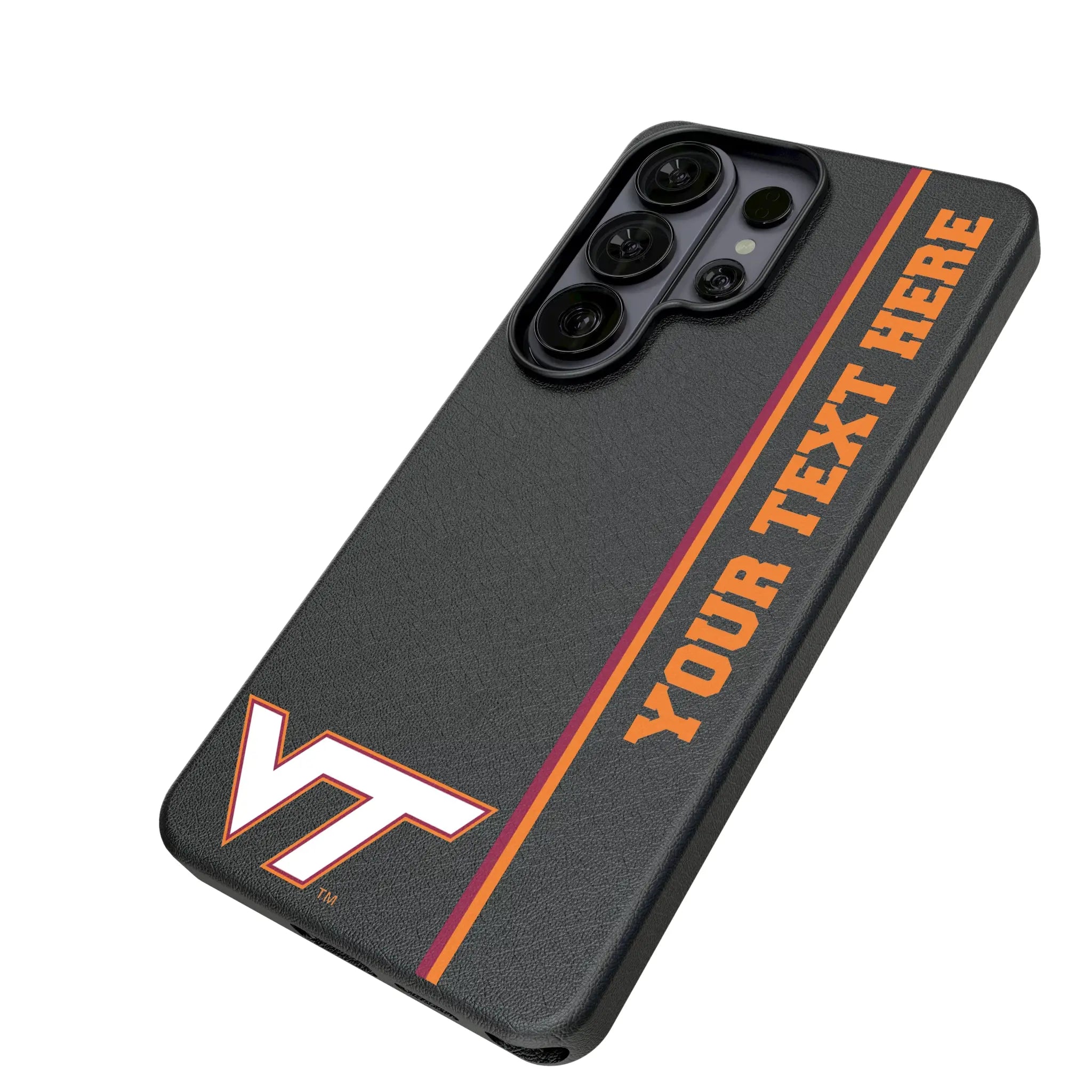 Virginia Tech Hokies Personalized Sidebard Galaxy MagSafe Compatible Phone Case for Samsung Galaxy - Isometric View#Device_Galaxy S26 Ultra