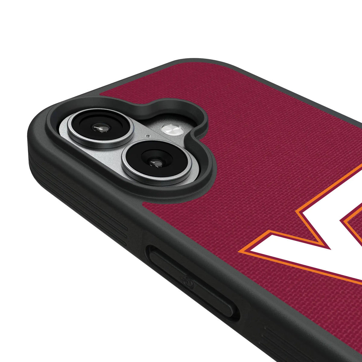 Virginia Tech Hokies Personalized Stripe iPhone Bump Phone Case for Apple iPhone - Detail#Device_iPhone 17