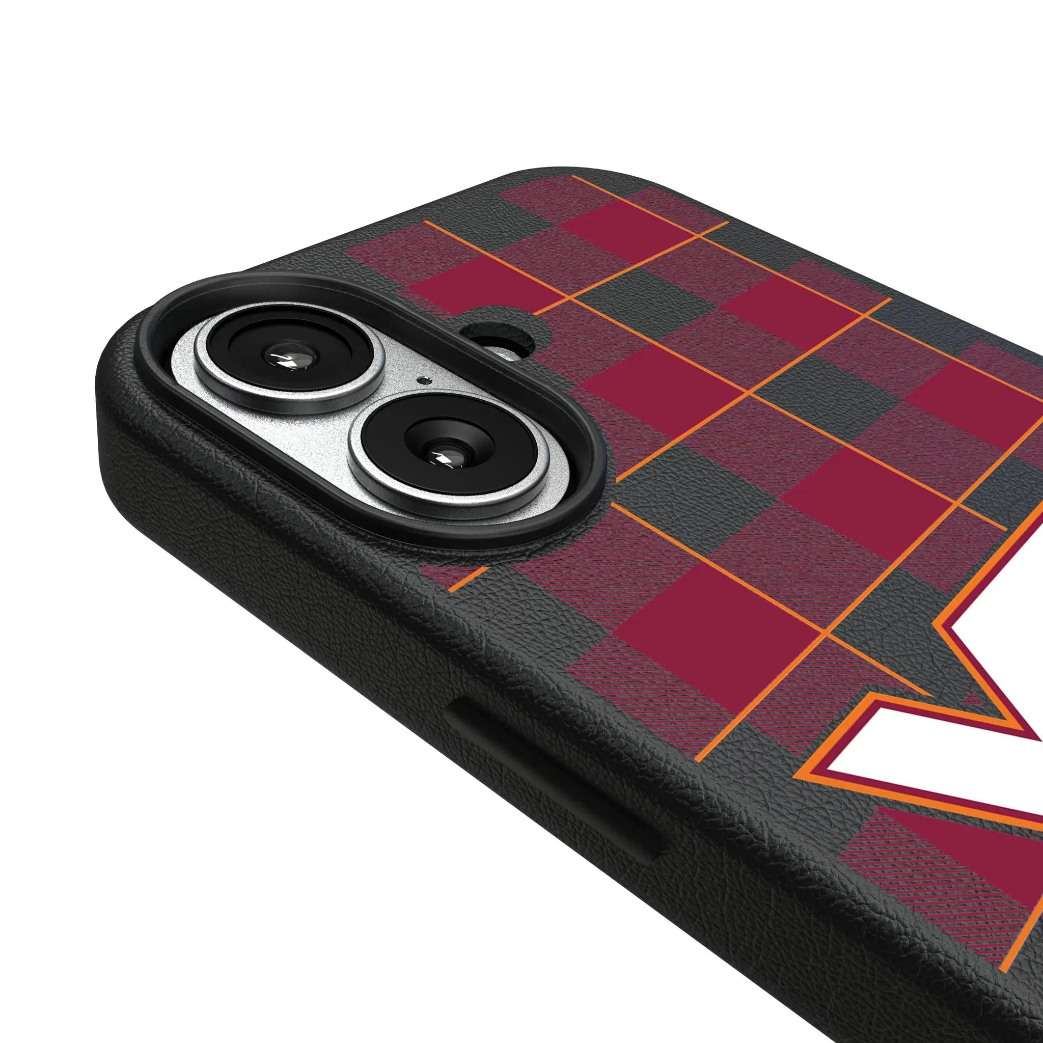Virginia Tech Hokies Plaid iPhone MagSafe Compatible Phone Case for Apple iPhone - Detail#Device_iPhone 17
