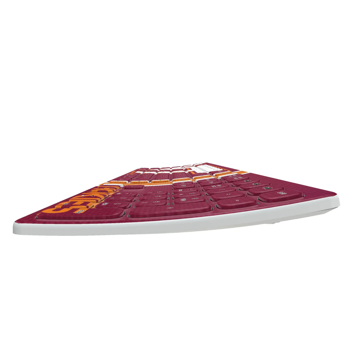 Virginia Tech Hokies Stripe KKB605 Curved Wireless Keyboard