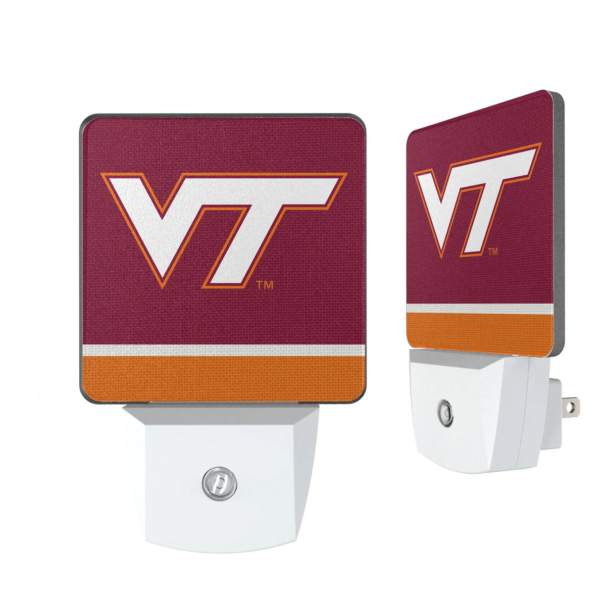 Virginia Tech Hokies Stripe Night Light 2-Pack