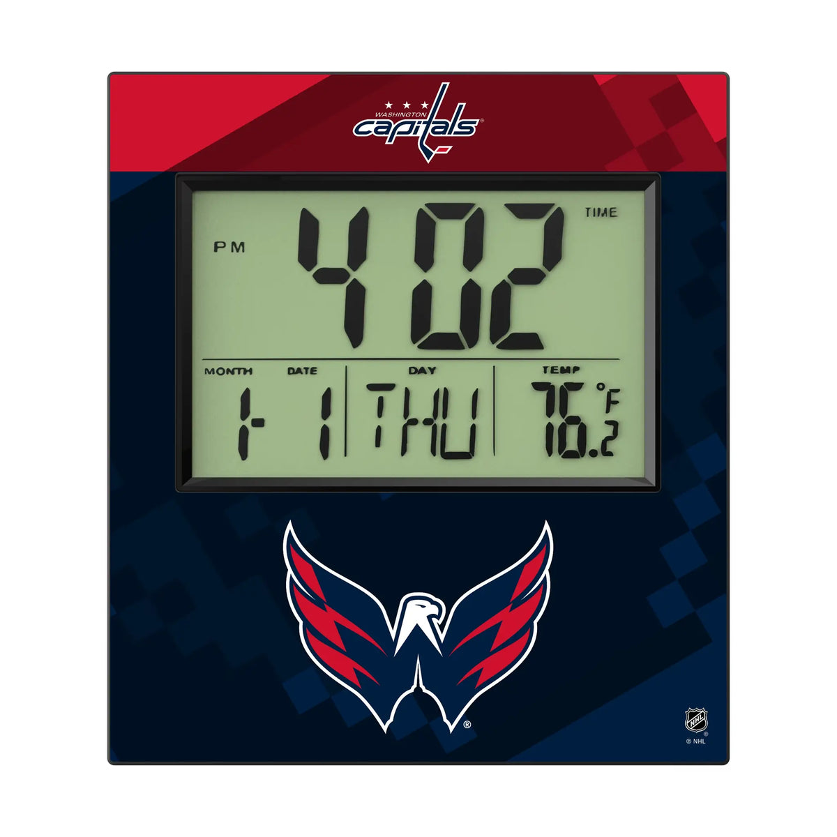 Washington Capitals Color Block Wall Clock