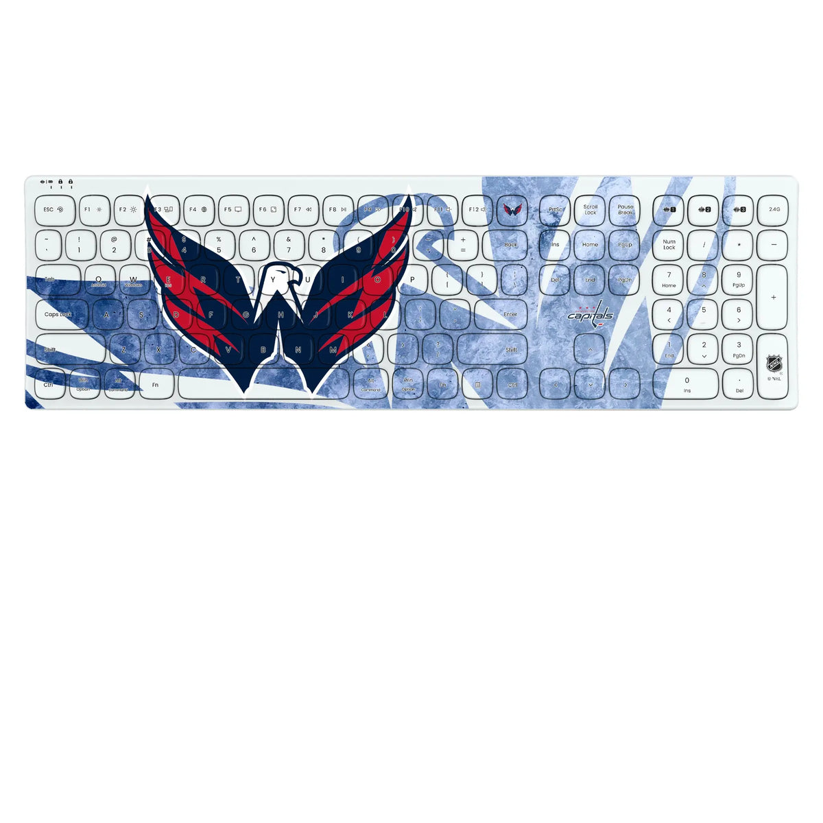 Washington Capitals Ice Tilt KKB605 Curved Wireless Keyboard