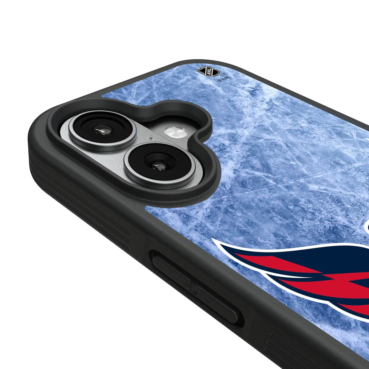 Washington Capitals Ice Wordmark iPhone Bump Phone Case for Apple iPhone - Detail#Device_iPhone 17