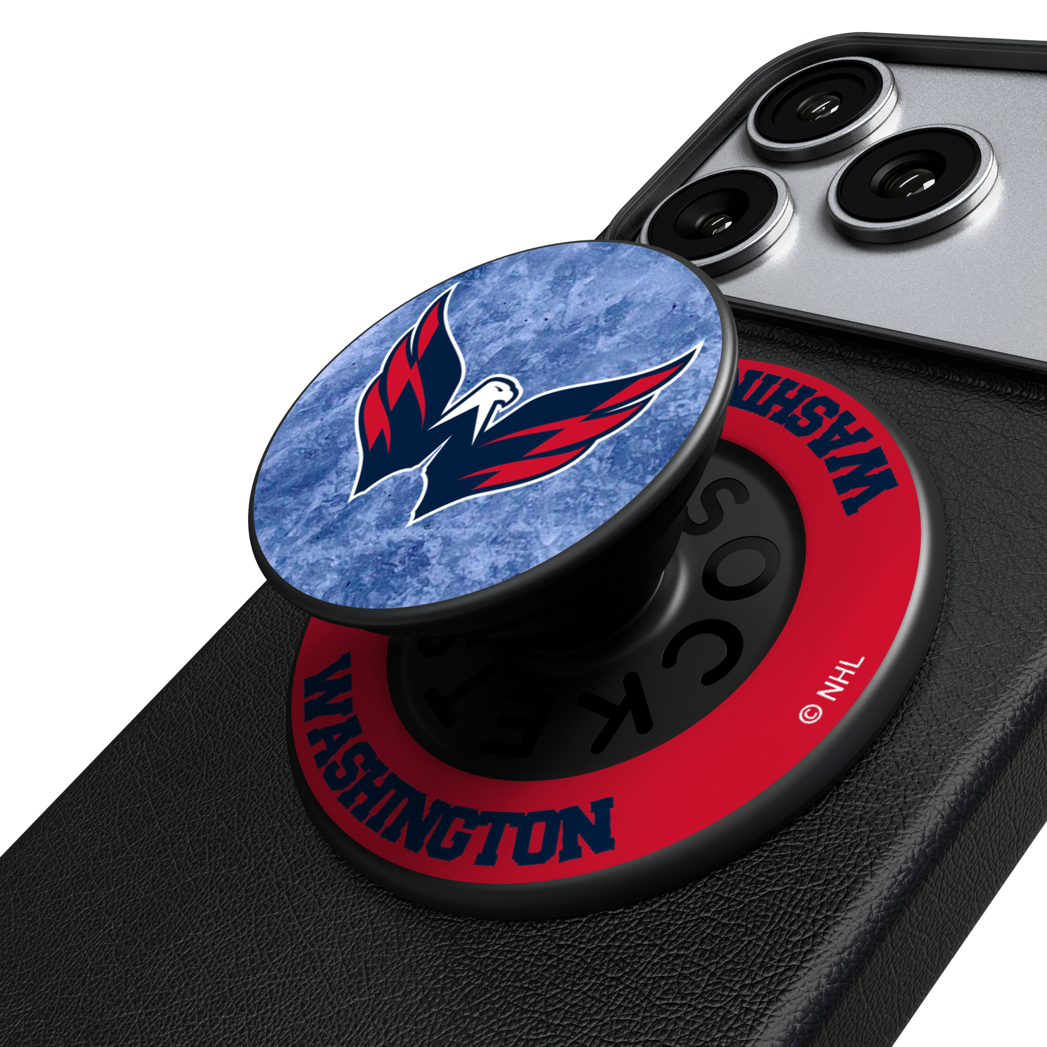 Washington Capitals Ice Wordmark Popsockets Round Magnetic