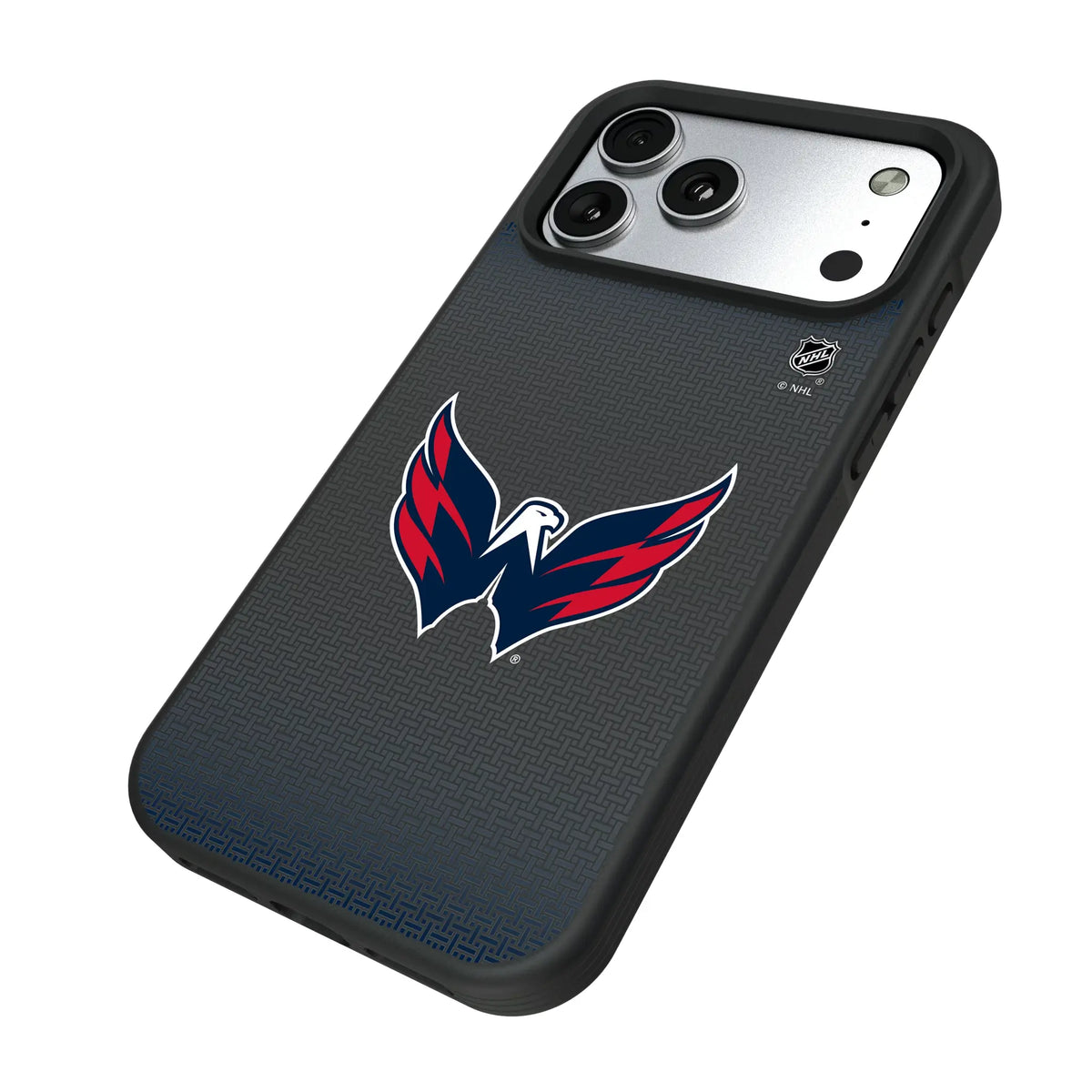 Washington Capitals Linen iPhone Bump Phone Case for Apple iPhone - Isometric View#Device_iPhone 17 Pro Max