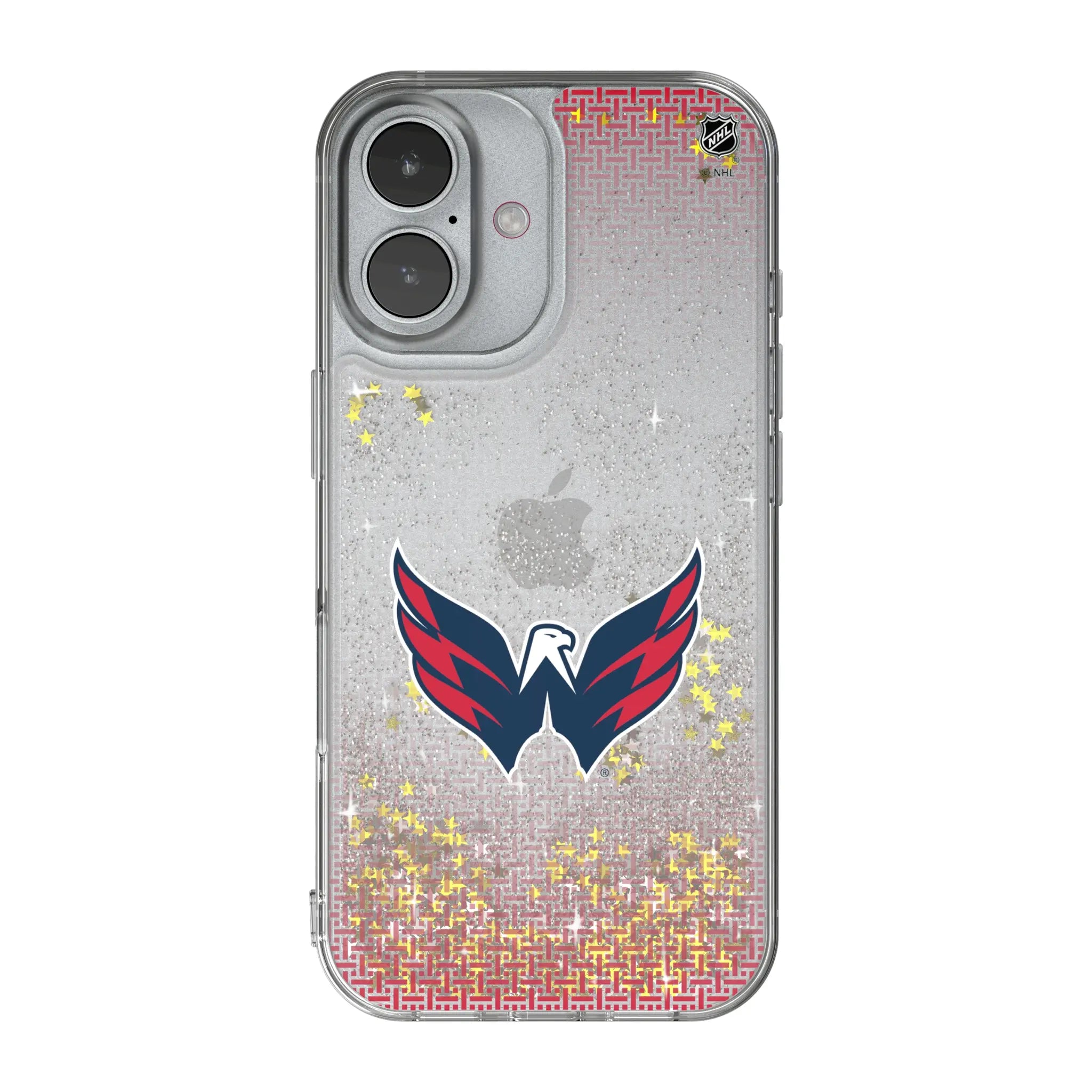 Washington Capitals Linen iPhone Glitter Phone Case for Apple iPhone