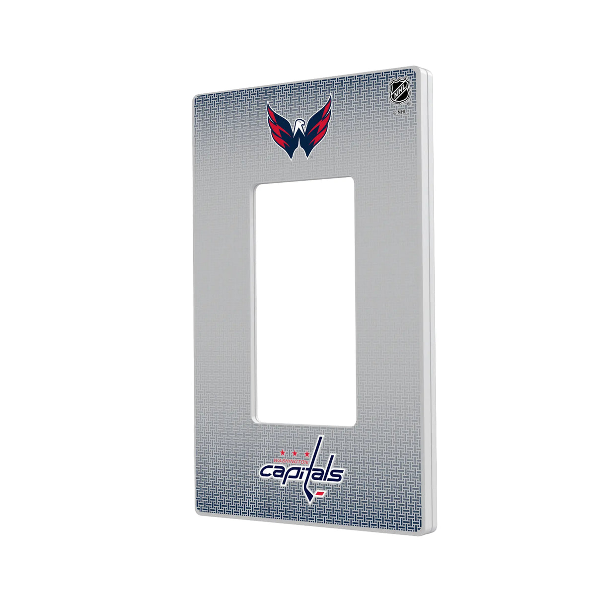 Washington Capitals Linen Hidden-Screw Light Switch Plate#Style_Single Rocker