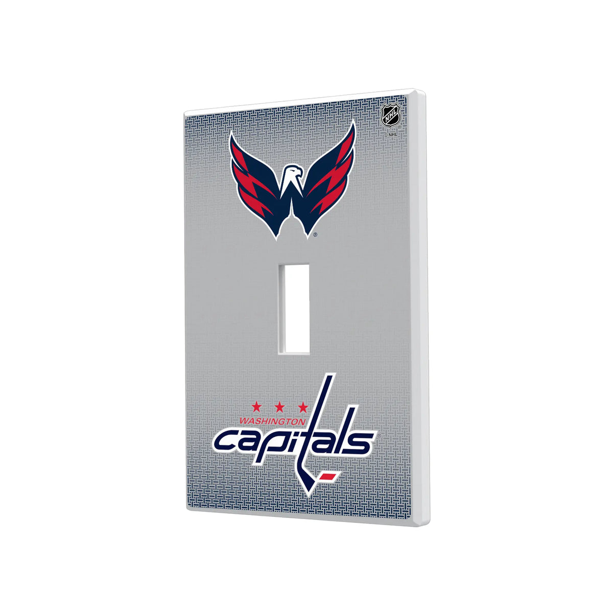 Washington Capitals Linen Hidden-Screw Light Switch Plate#Style_Single Toggle
