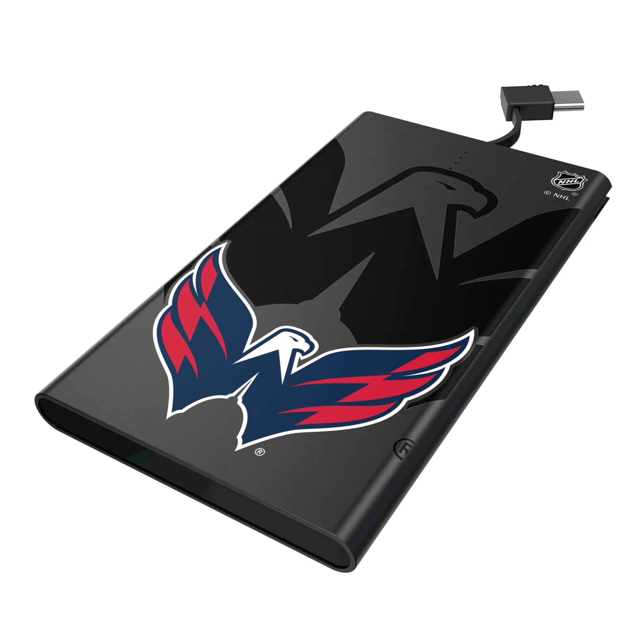 Washington Capitals Monocolor Tilt 5000mAh Flat Power Bank