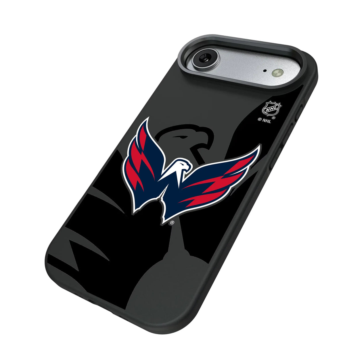 Washington Capitals Monocolor Tilt iPhone Bump Phone Case for Apple iPhone - Isometric View#Device_iPhone Air