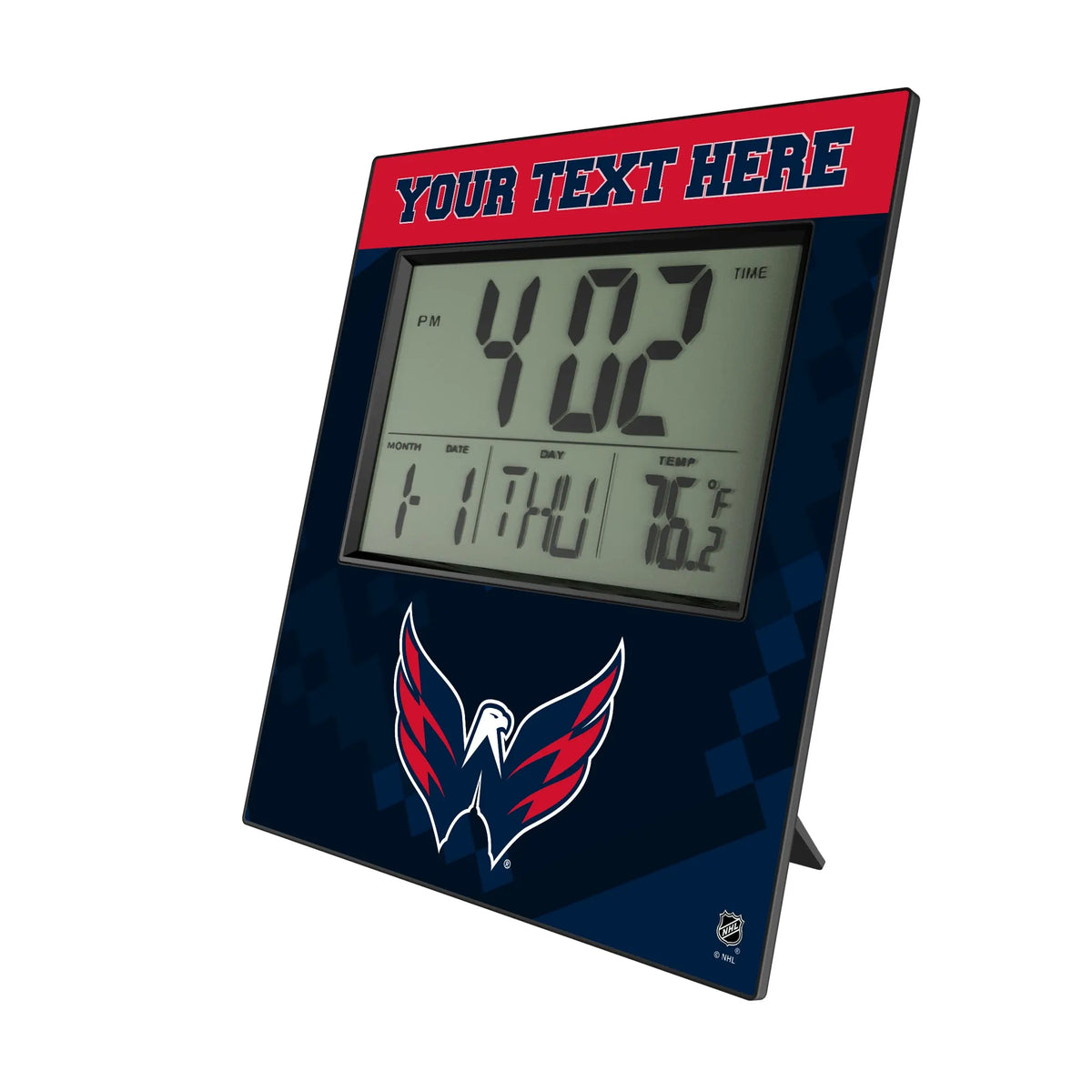 Washington Capitals Personalized Color Block Wall Clock