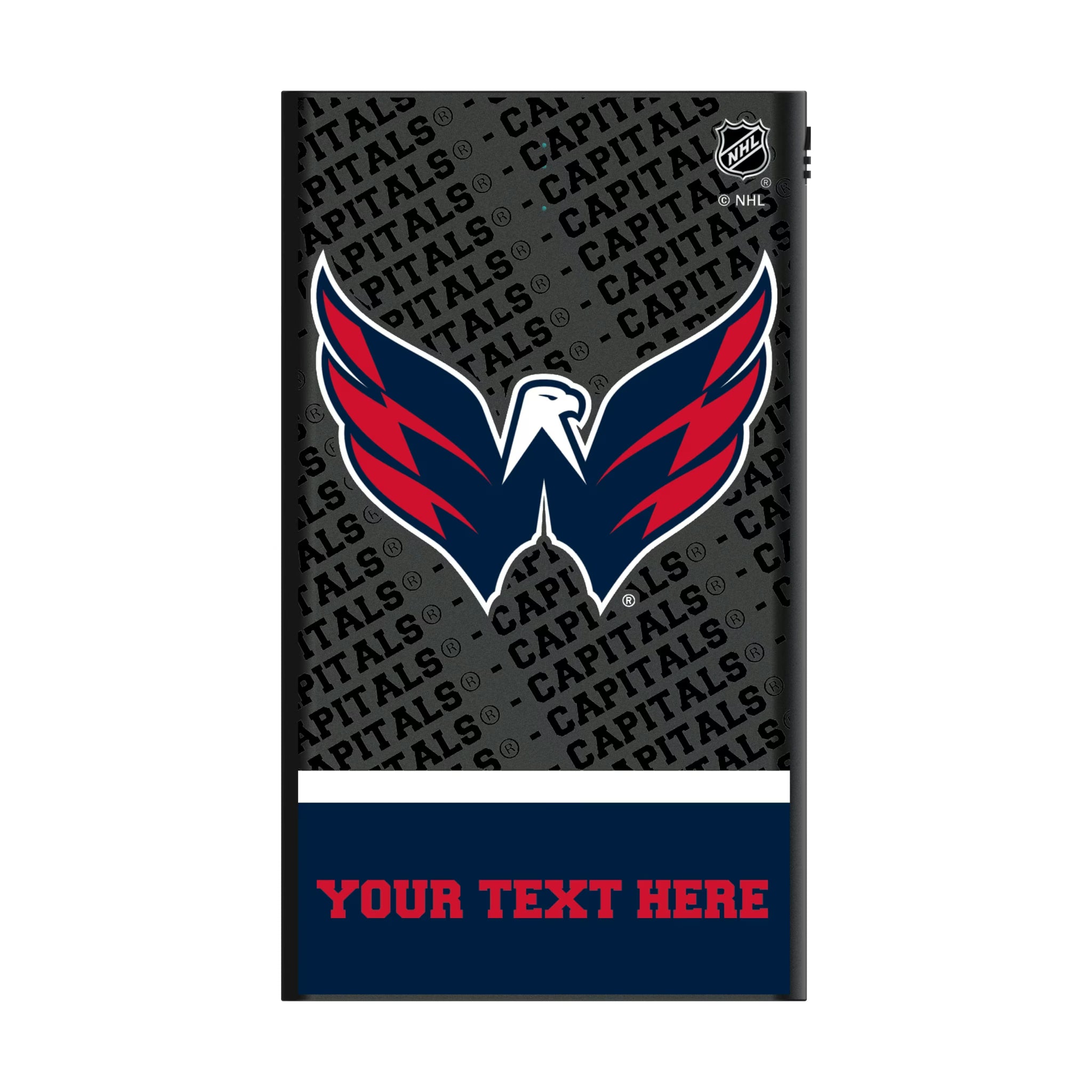 Washington Capitals Personalized EndZone Plus 5000mAh Flat Powerbank