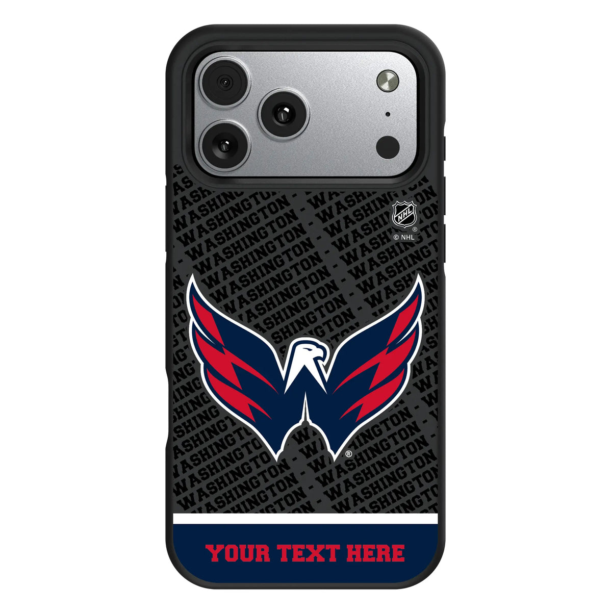 Washington Capitals Personalized EndZone Plus iPhone Bump Phone Case for Apple iPhone#Device_iPhone 17 Pro Max