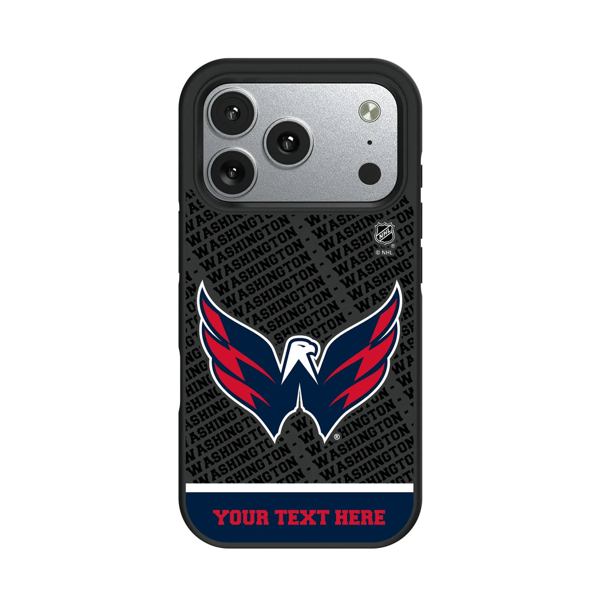 Washington Capitals Personalized EndZone Plus iPhone Bump Phone Case for Apple iPhone#Device_iPhone 17 Pro