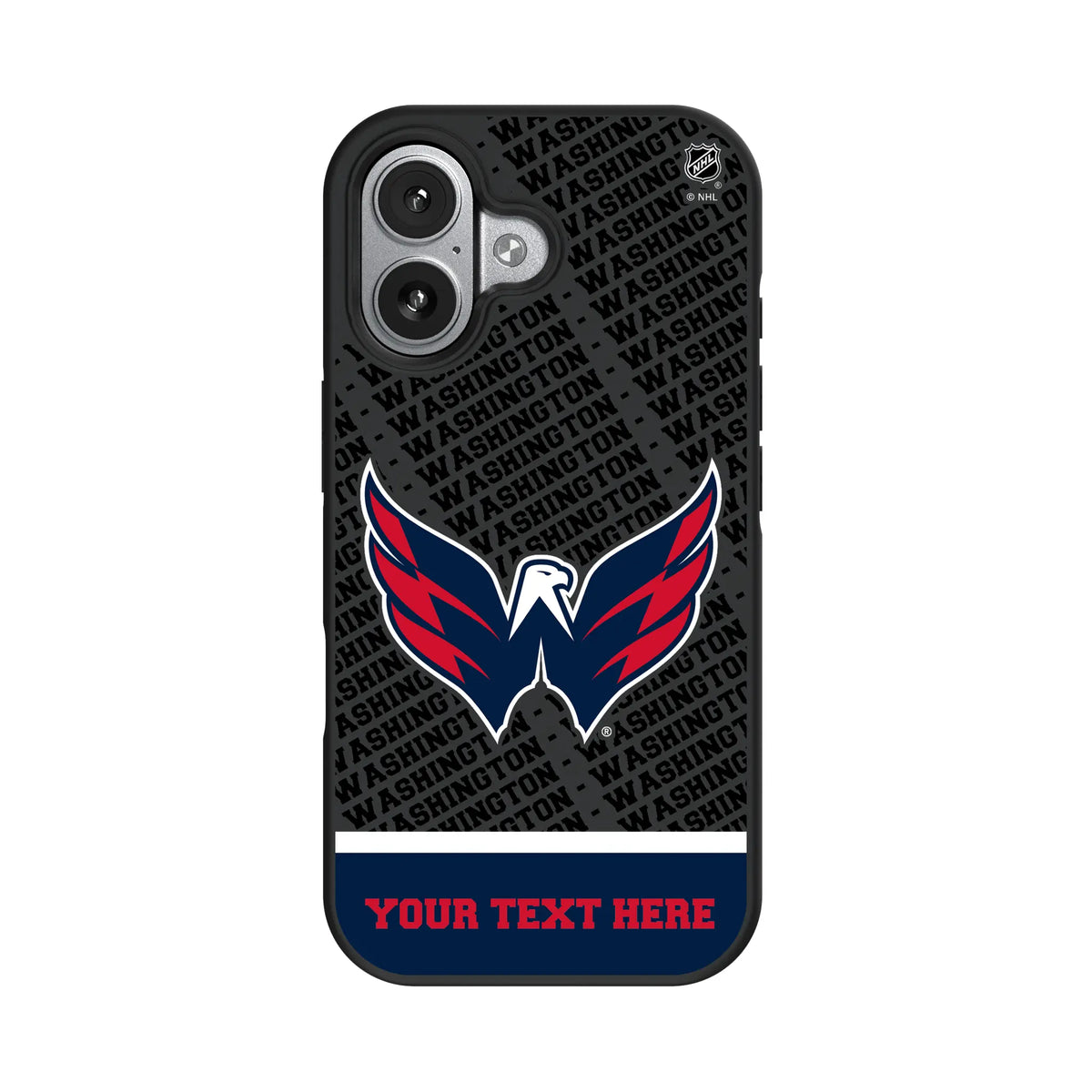 Washington Capitals Personalized EndZone Plus iPhone Bump Phone Case for Apple iPhone#Device_iPhone 17