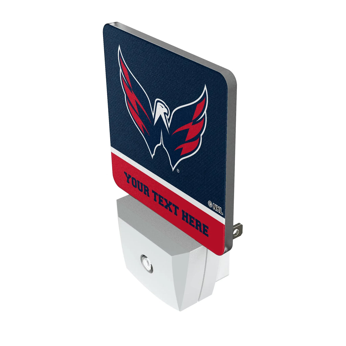 Washington Capitals Personalized Endzone Solid Night Light 2-Pack - Isometric View