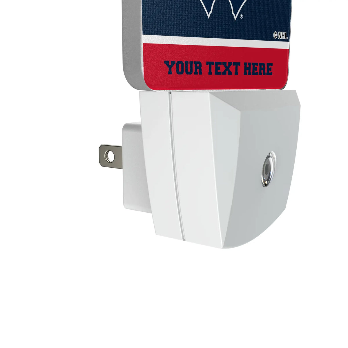 Washington Capitals Personalized Endzone Solid Night Light 2-Pack - Detail