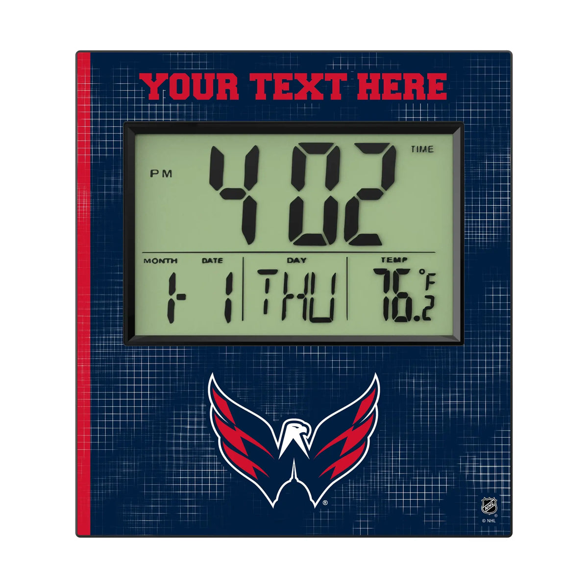 Washington Capitals Personalized Hatch Wall Clock