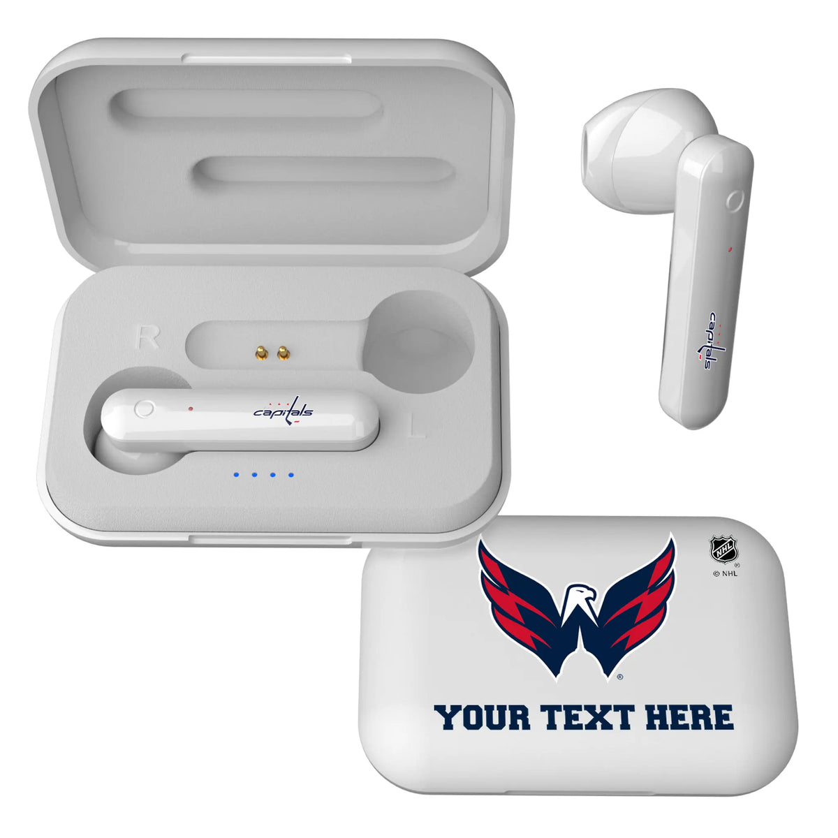Washington Capitals Personalized Insignia Wireless TWS Earbuds