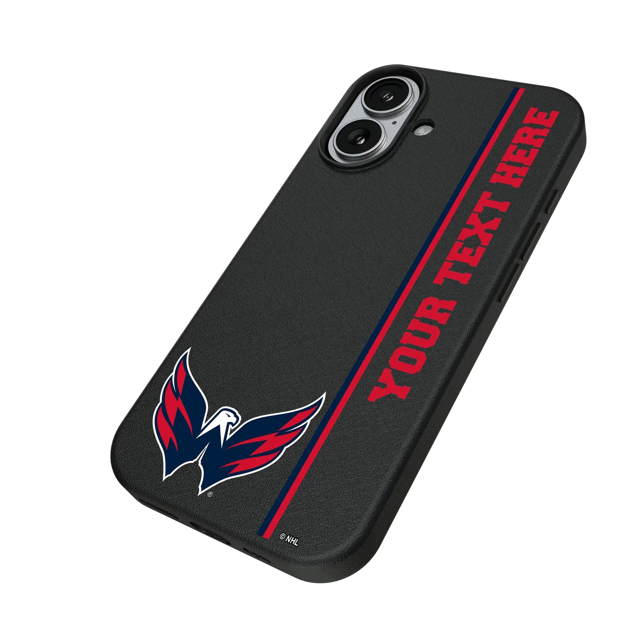 Washington Capitals Personalized Sidebard iPhone MagSafe Compatible Phone Case for Apple iPhone - Isometric View#Device_iPhone 17