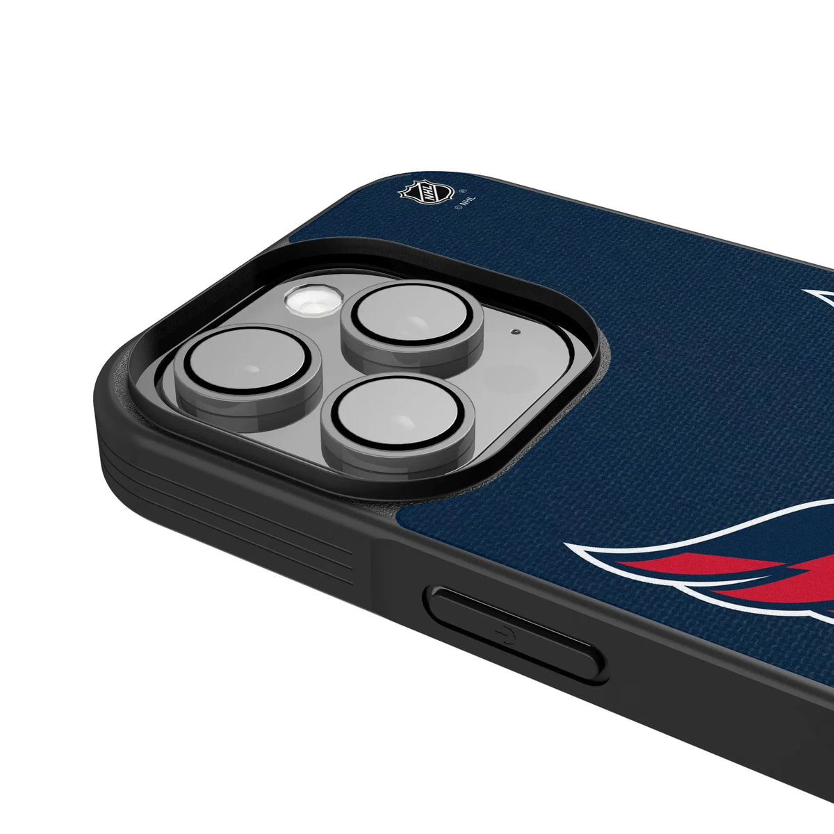Washington Capitals Personalized Stripe iPhone Bump Phone Case for Apple iPhone - Detail