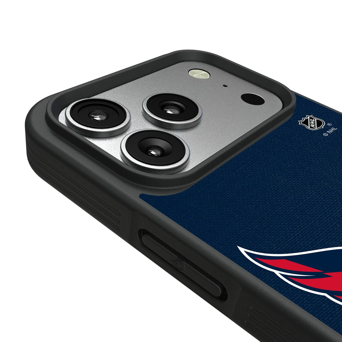Washington Capitals Personalized Stripe iPhone Bump Phone Case for Apple iPhone - Detail#Device_iPhone 17 Pro
