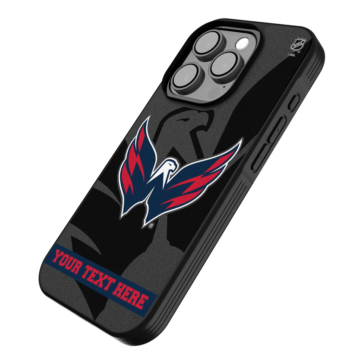 Washington Capitals Personalized Tilt iPhone Bump Phone Case for Apple iPhone - Isometric View