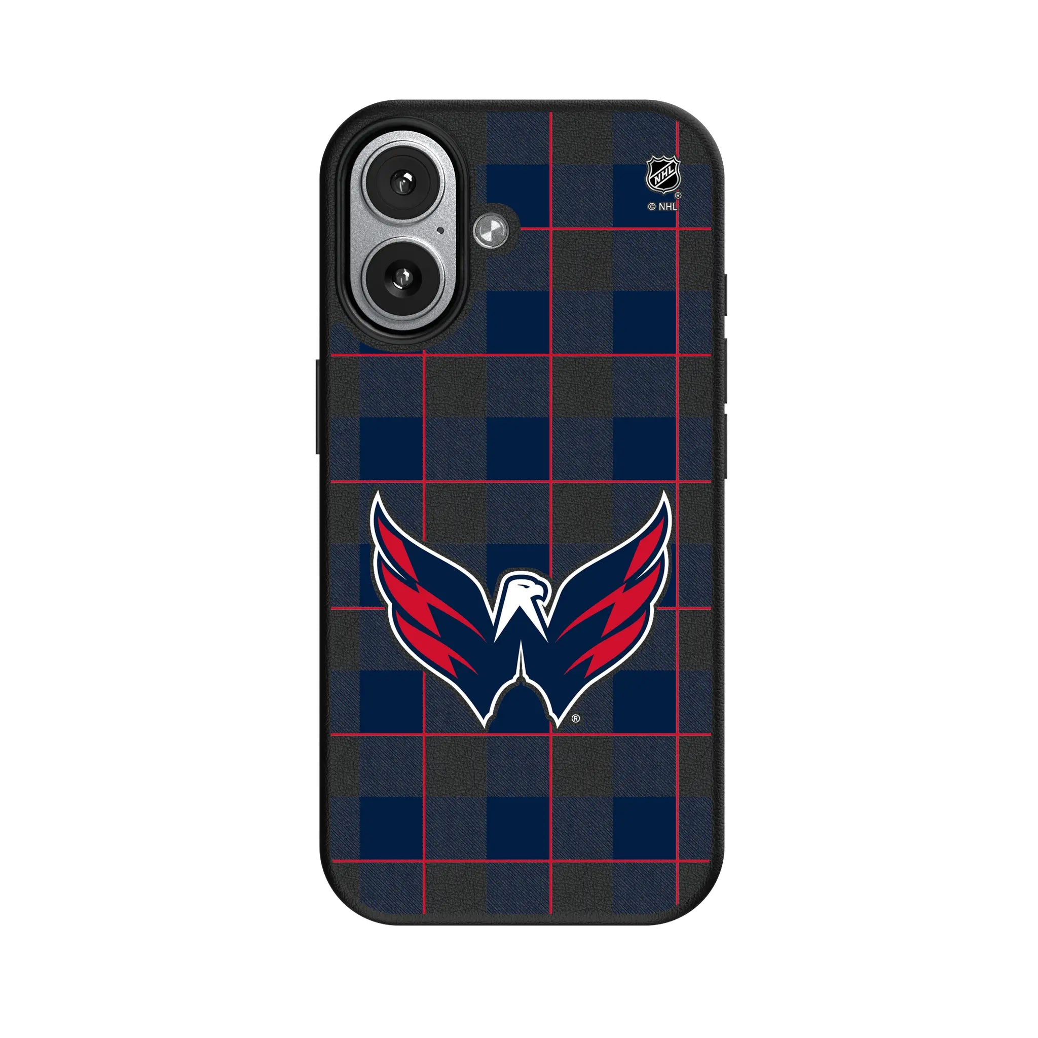 Washington Capitals Plaid iPhone MagSafe Compatible Phone Case for Apple iPhone#Device_iPhone 17