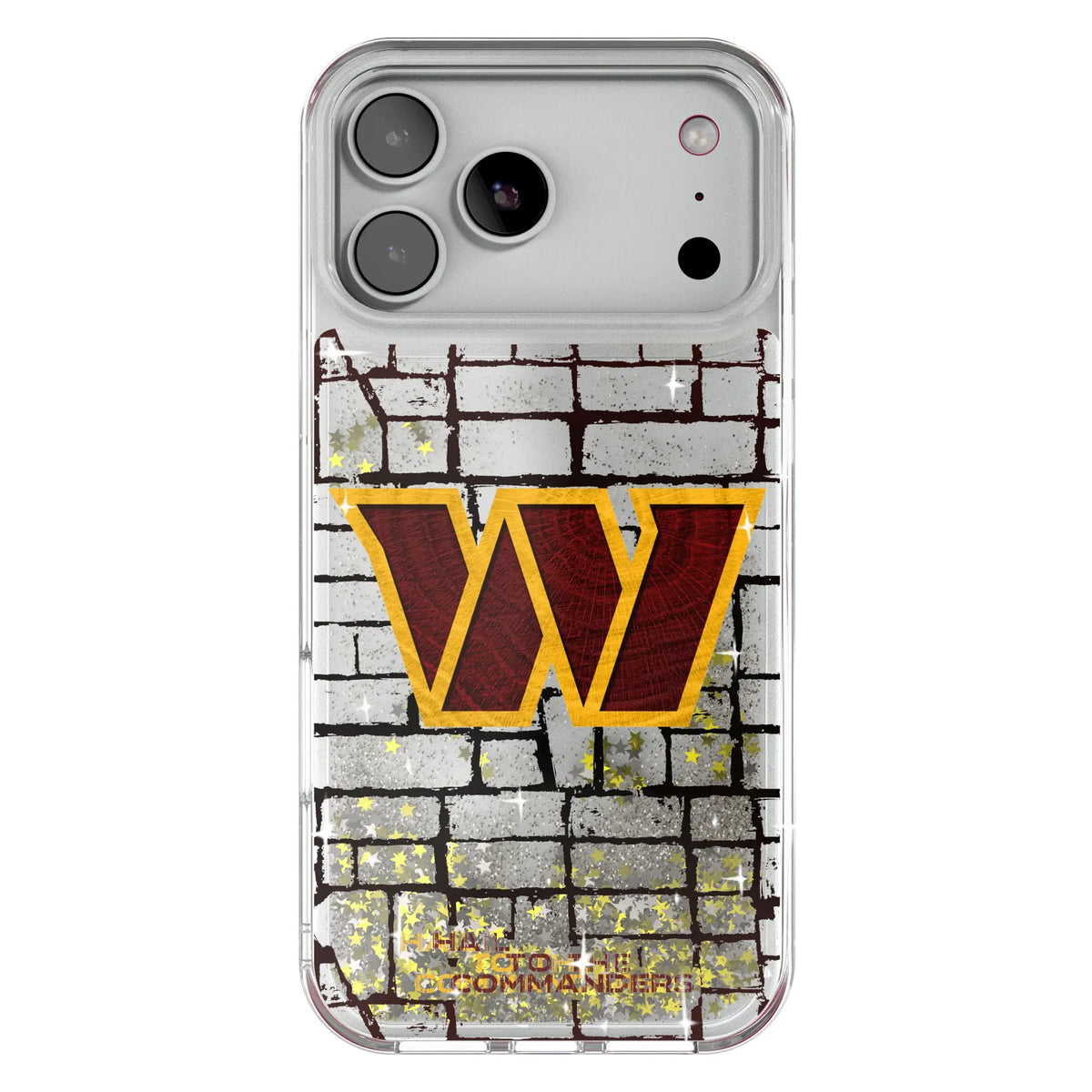 Washington Commanders Brick Glitter Phone Case for Apple iPhone