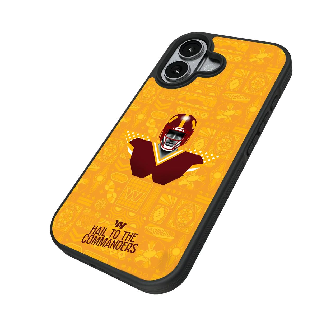 Washington Commanders Deco iPhone Bump Phone Case for Apple iPhone - Isometric View#Device_iPhone 17