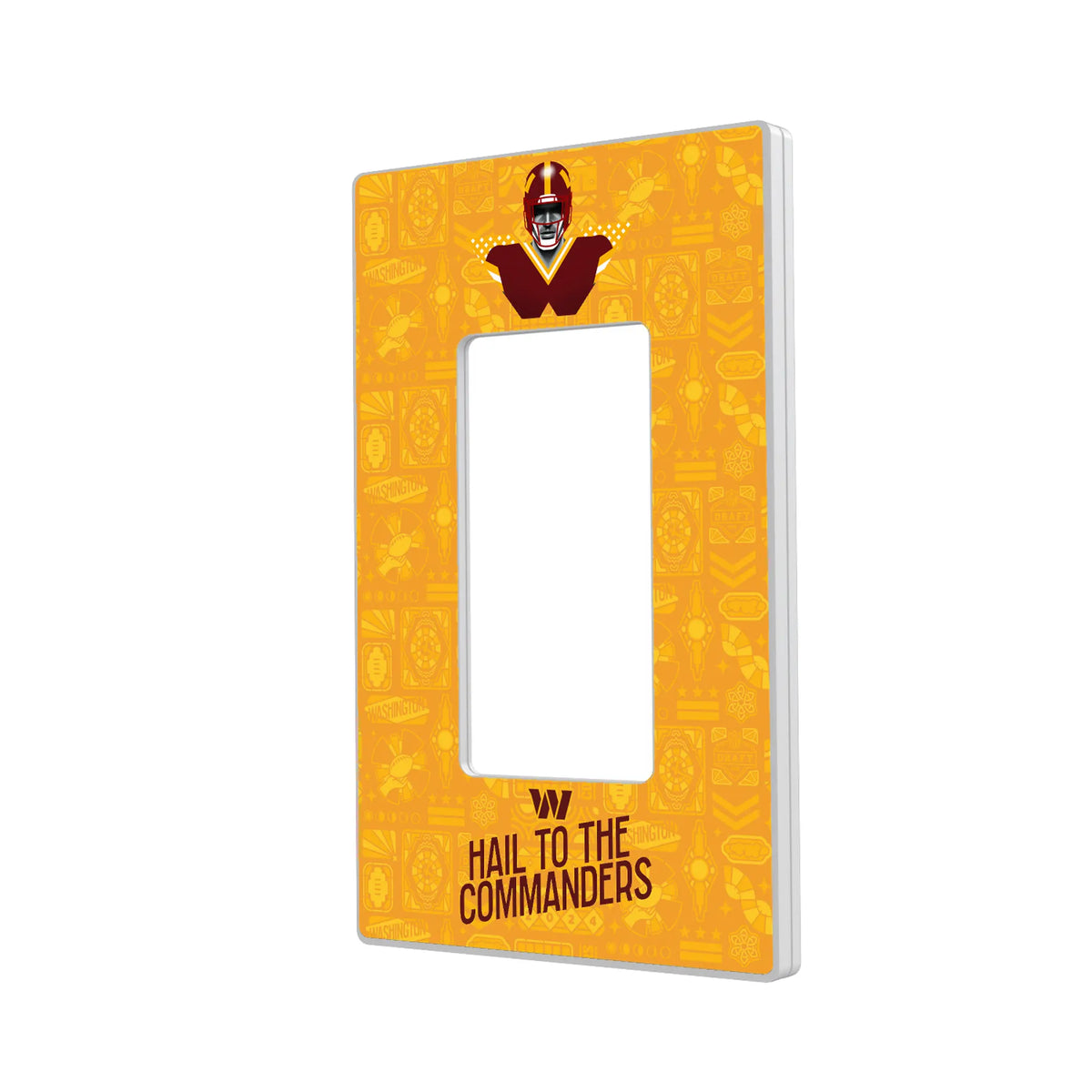 Washington Commanders Deco Hidden-Screw Light Switch Plate#Style_Single Rocker