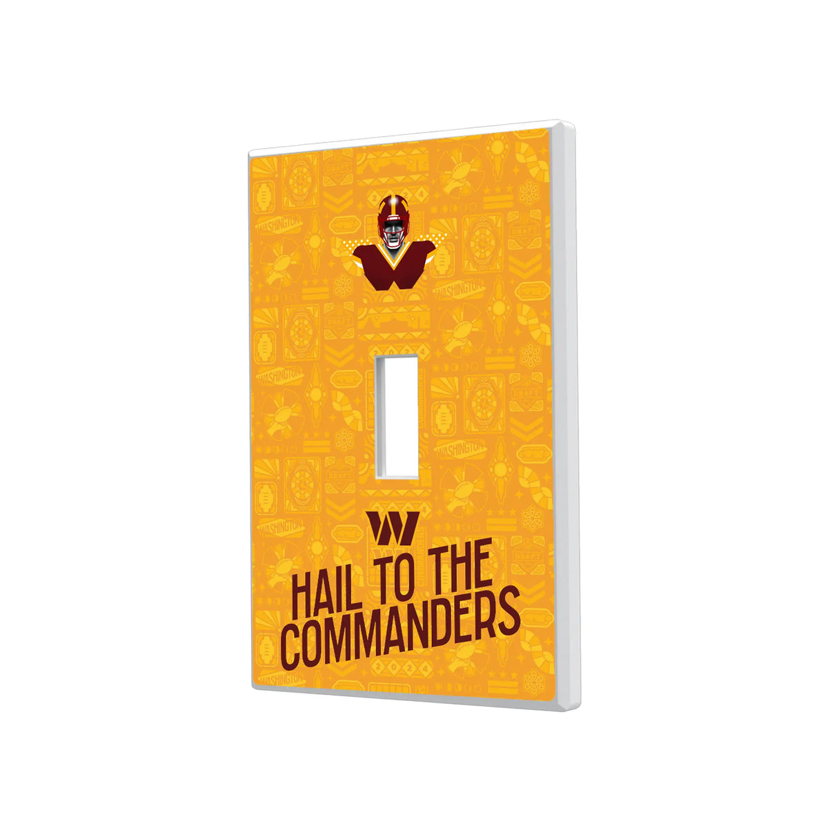 Washington Commanders Deco Hidden-Screw Light Switch Plate#Style_Single Toggle