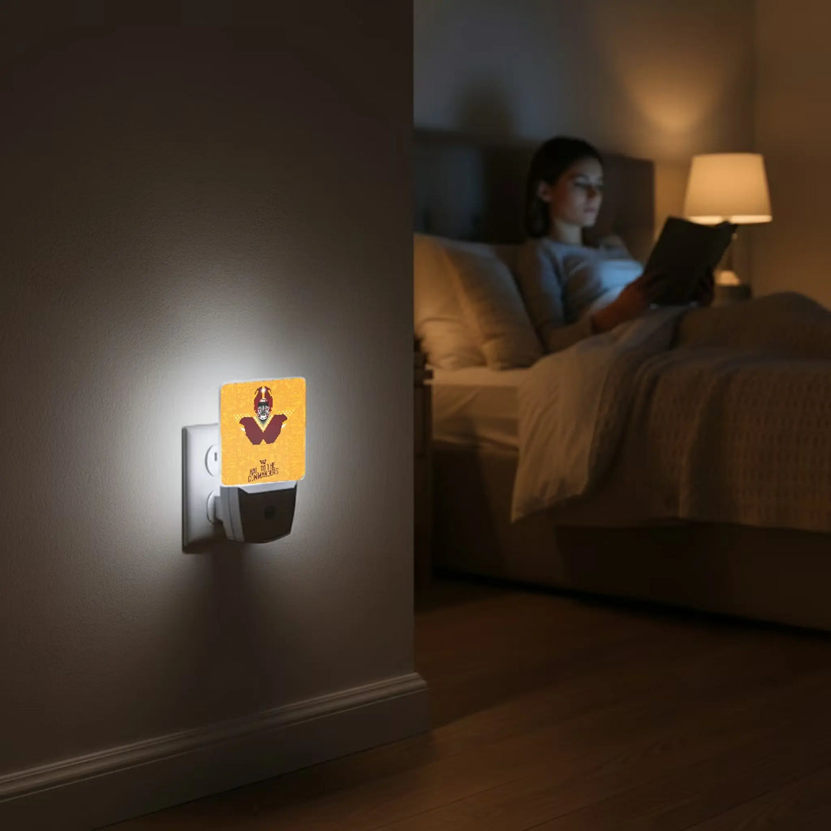 Washington Commanders Deco Night Light 2-Pack - Lifestyle