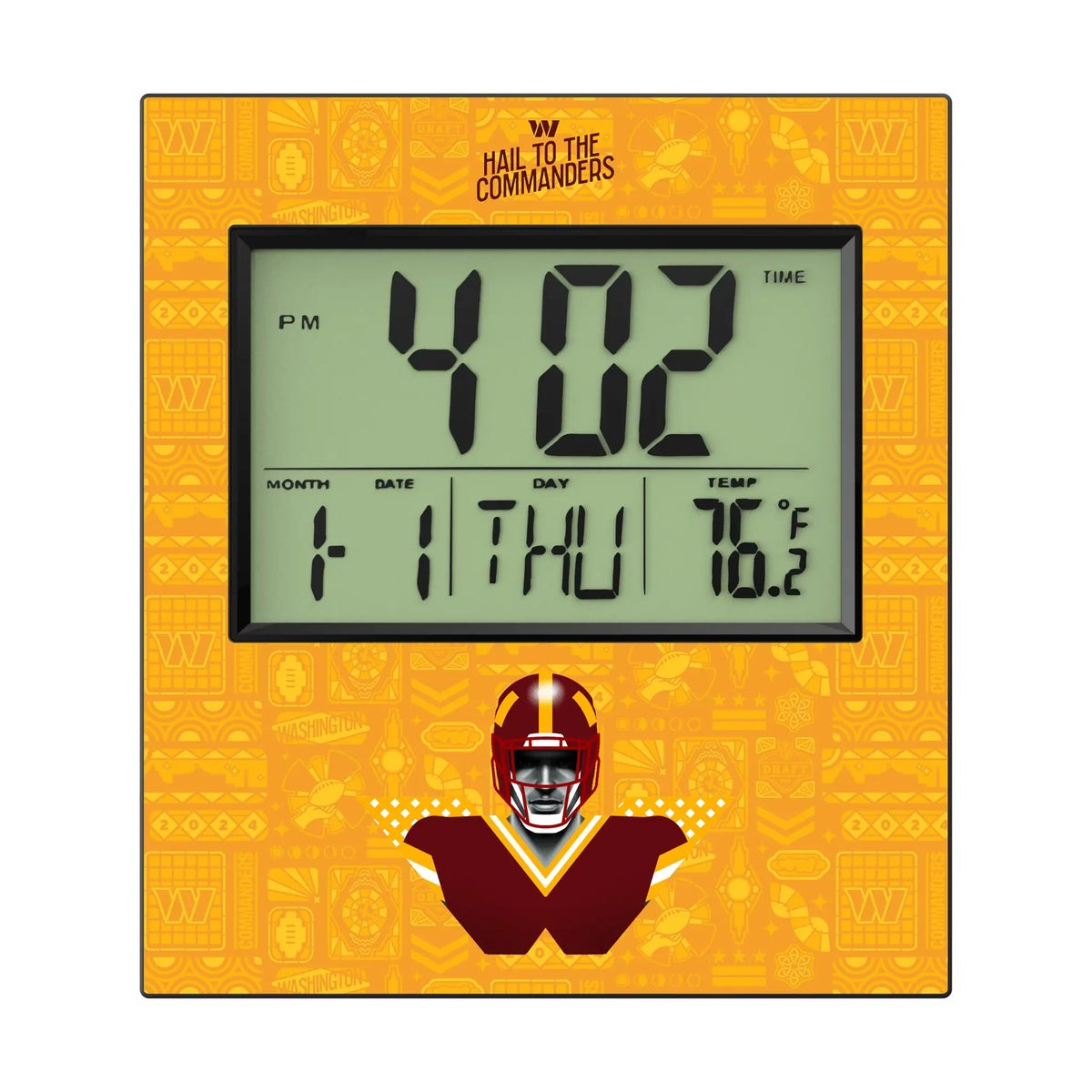 Washington Commanders Deco Wall Clock