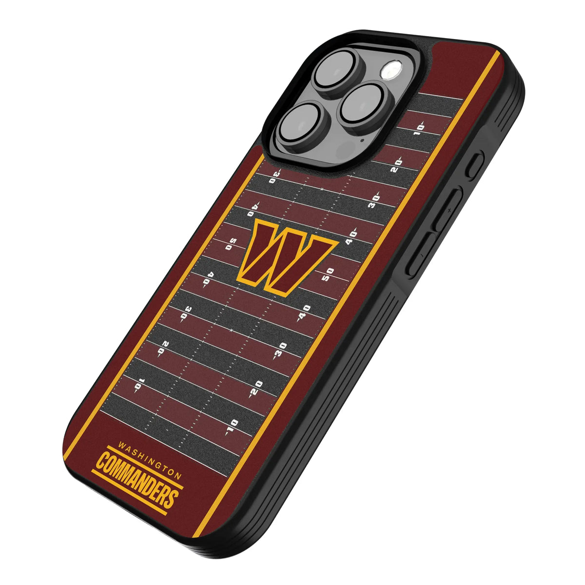 Washington Commanders Field iPhone Bump Phone Case for Apple iPhone - Isometric View
