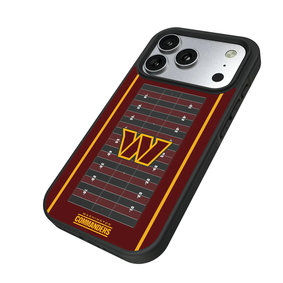 Washington Commanders Field iPhone Bump Phone Case for Apple iPhone - Isometric View#Device_iPhone 17 Pro