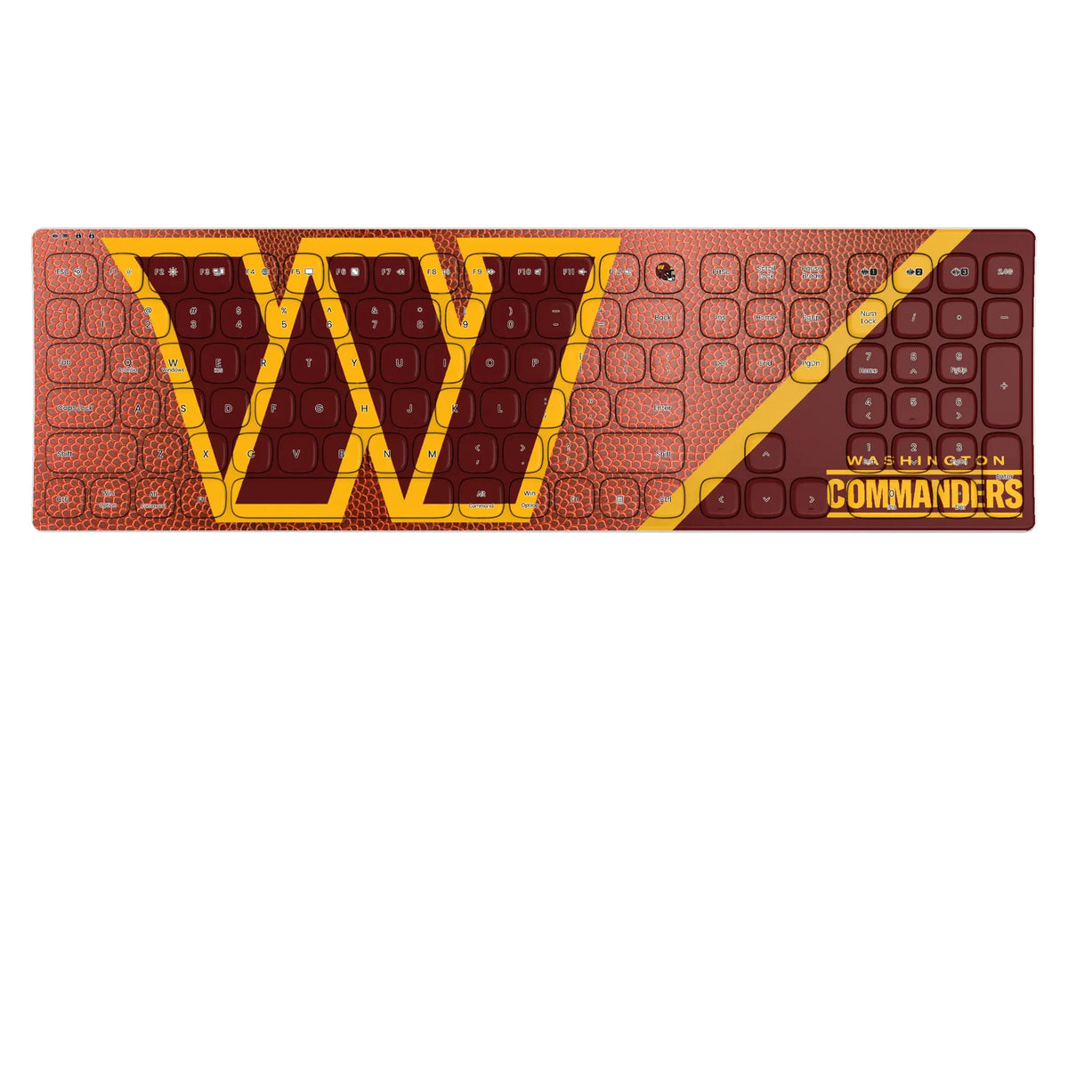 Washington Commanders Football KKB605 Curved Wireless Keyboard