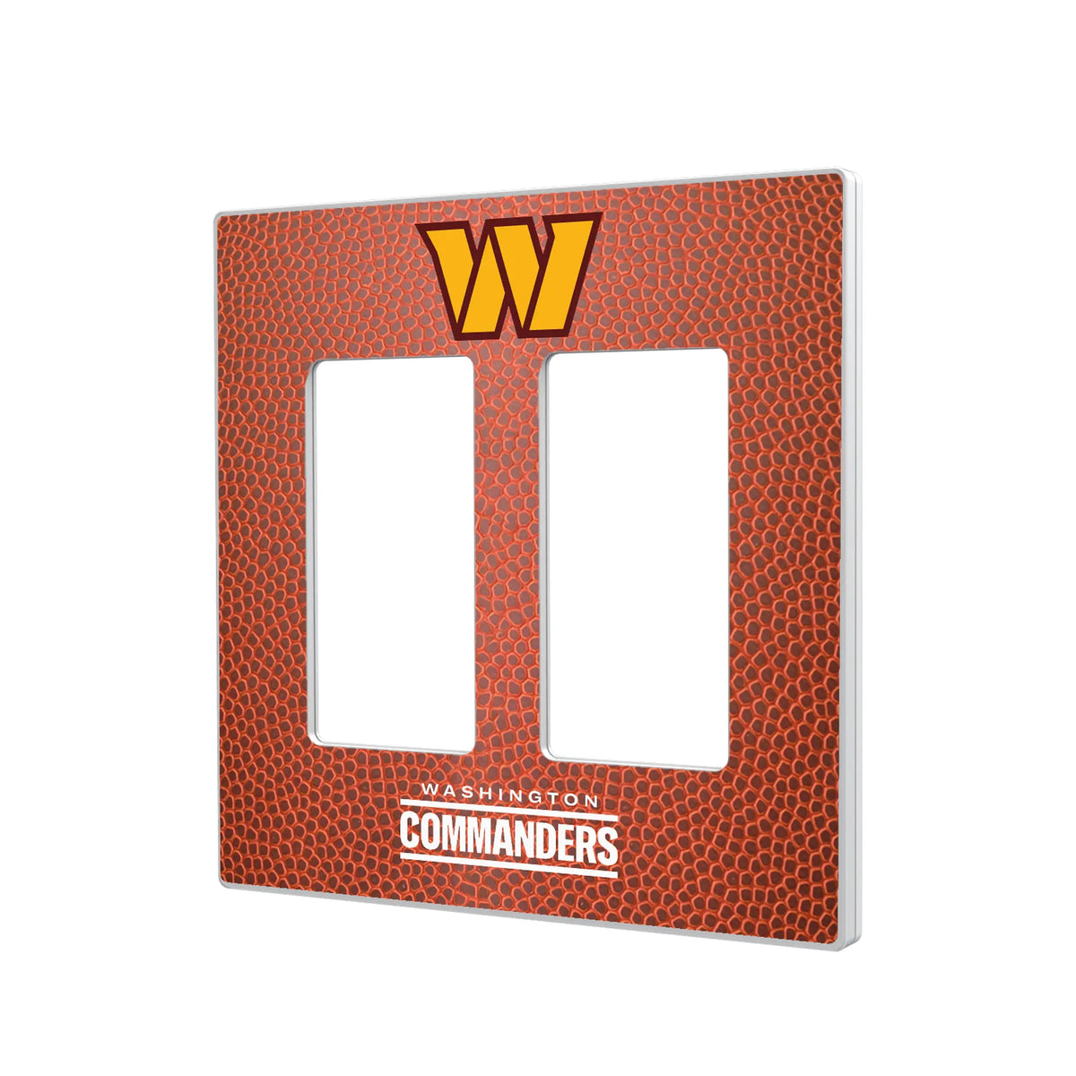 Washington Commanders Football Hidden-Screw Light Switch Plate#Style_Double Rocker