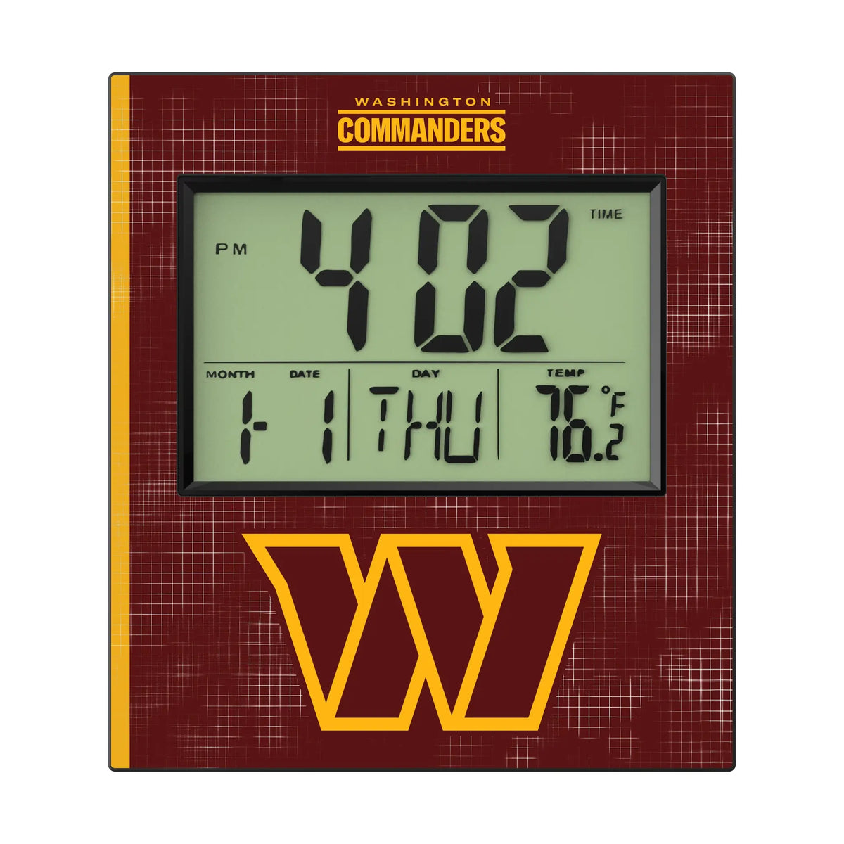 Washington Commanders Hatch Wall Clock