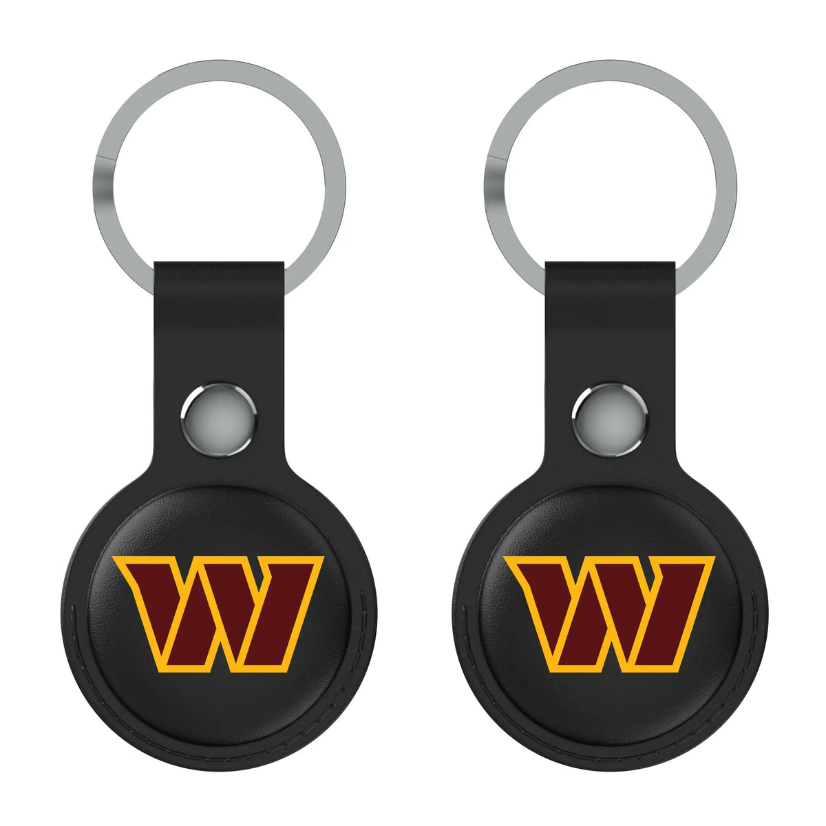 Washington Commanders Insignia AirTag Black Airtag Holder 2-Pack