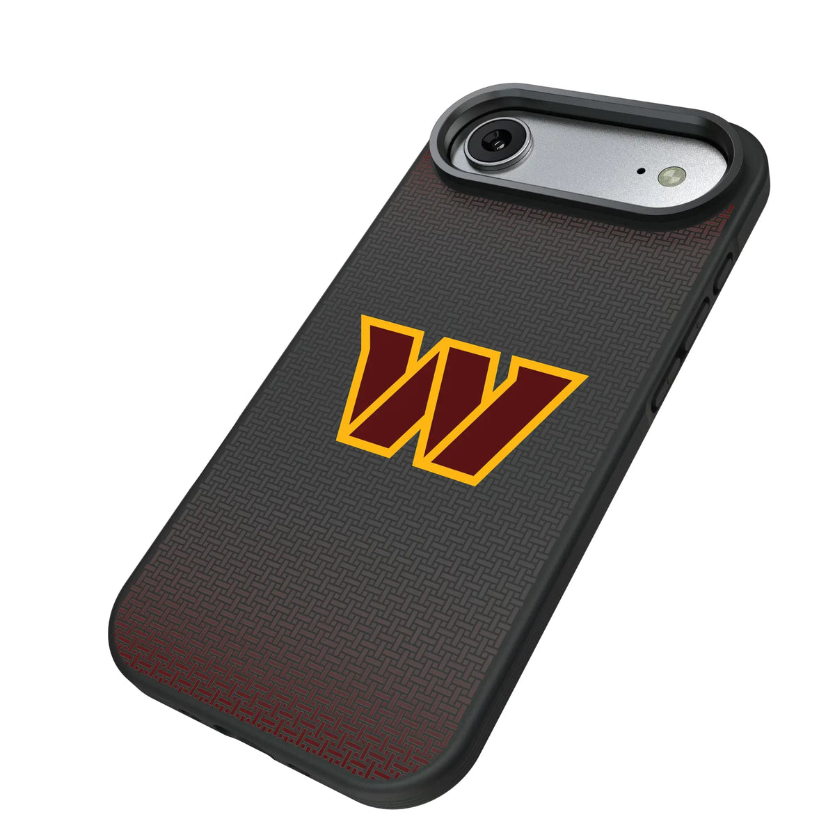 Washington Commanders Linen iPhone Bump Phone Case for Apple iPhone - Isometric View#Device_iPhone Air