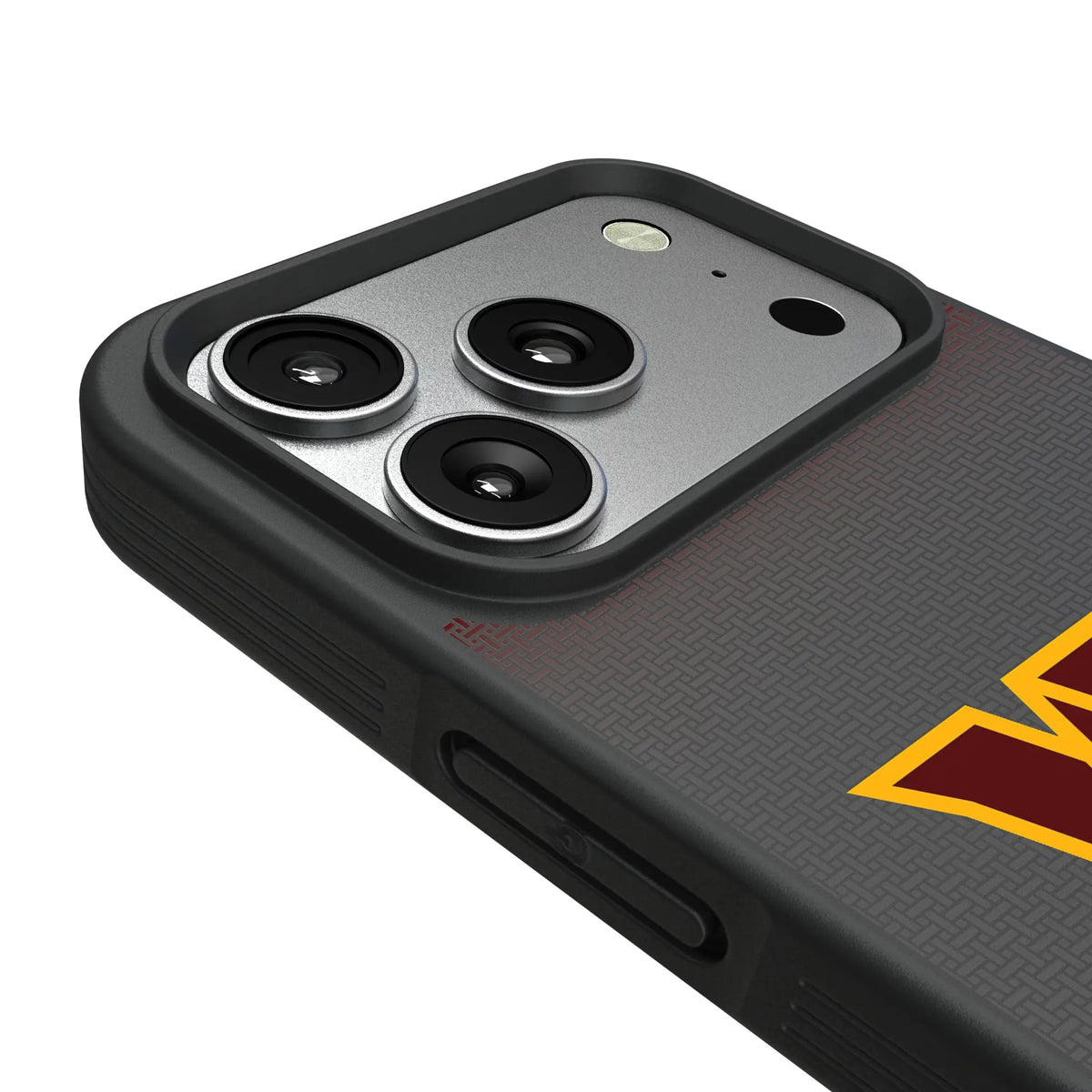 Washington Commanders Linen iPhone Bump Phone Case for Apple iPhone - Detail#Device_iPhone 17 Pro