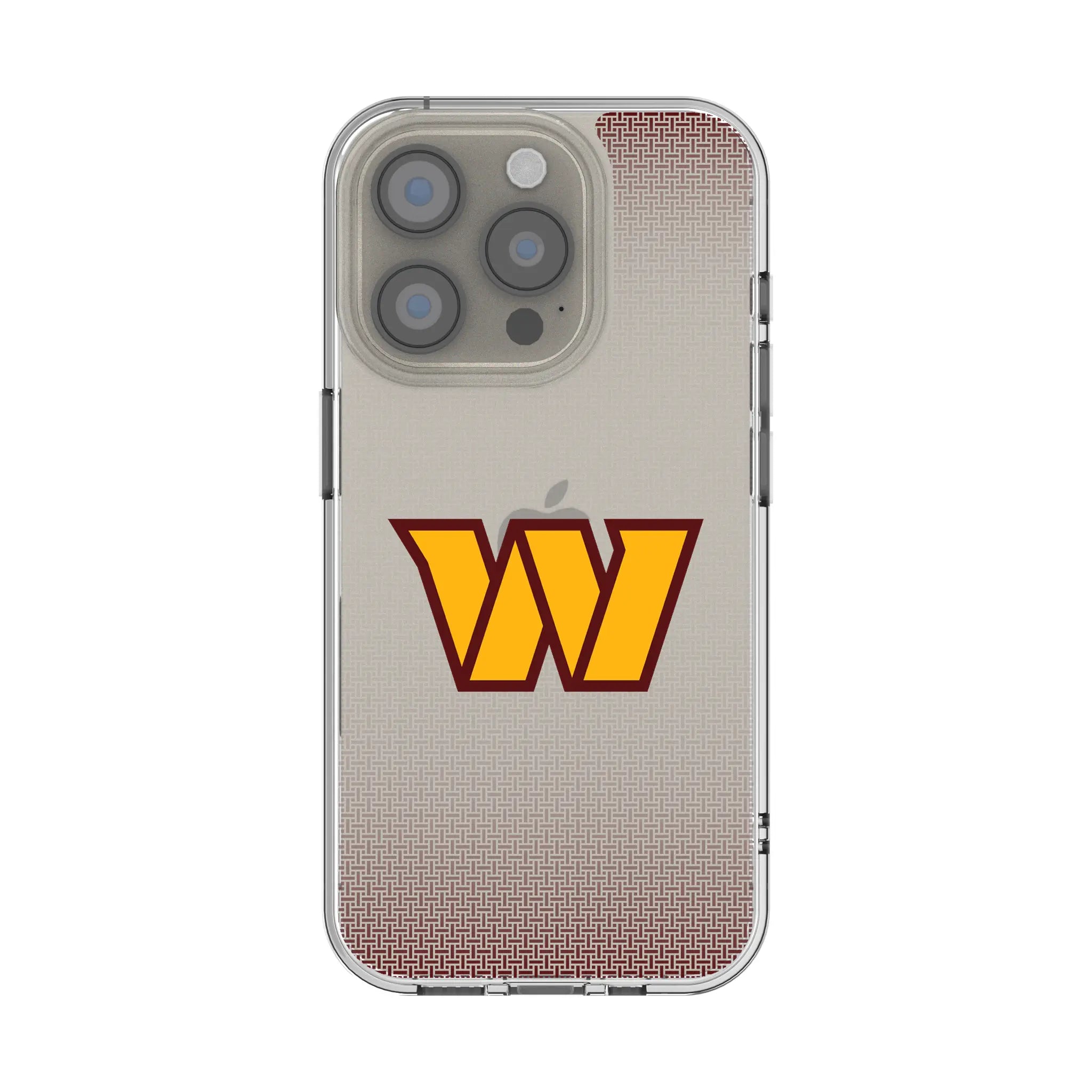 Washington Commanders Linen iPhone Clear Phone Case for Apple iPhone