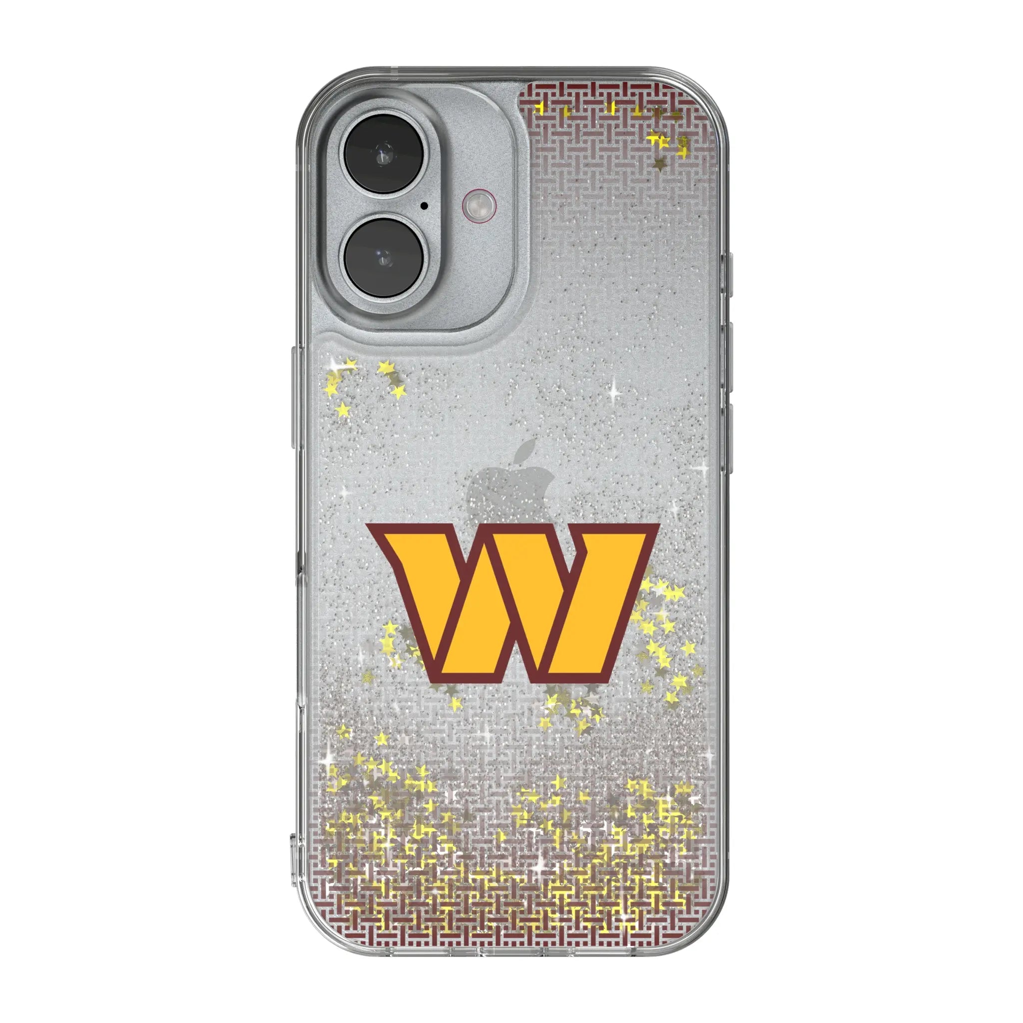 Washington Commanders Linen iPhone Glitter Phone Case for Apple iPhone