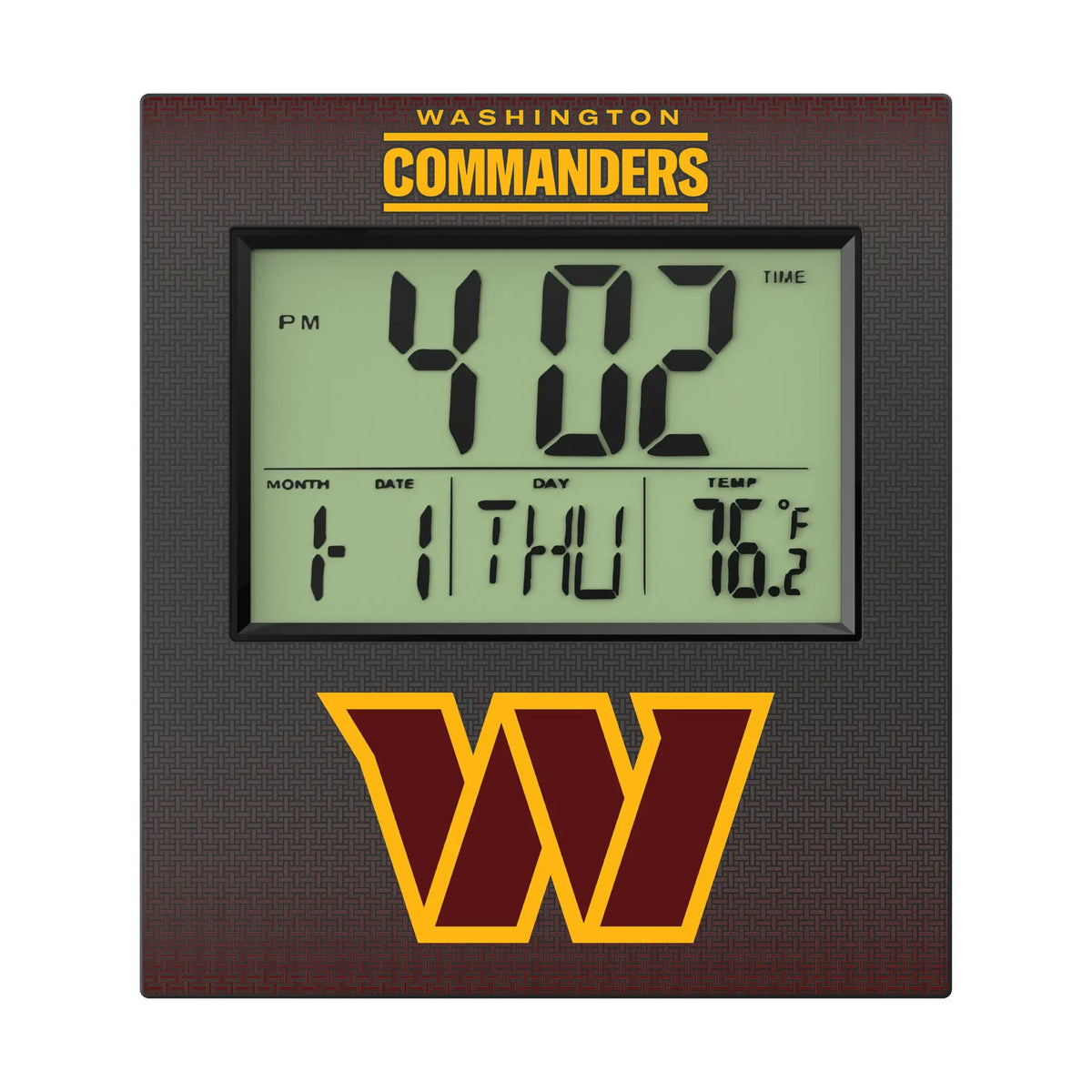 Washington Commanders Linen Wall Clock