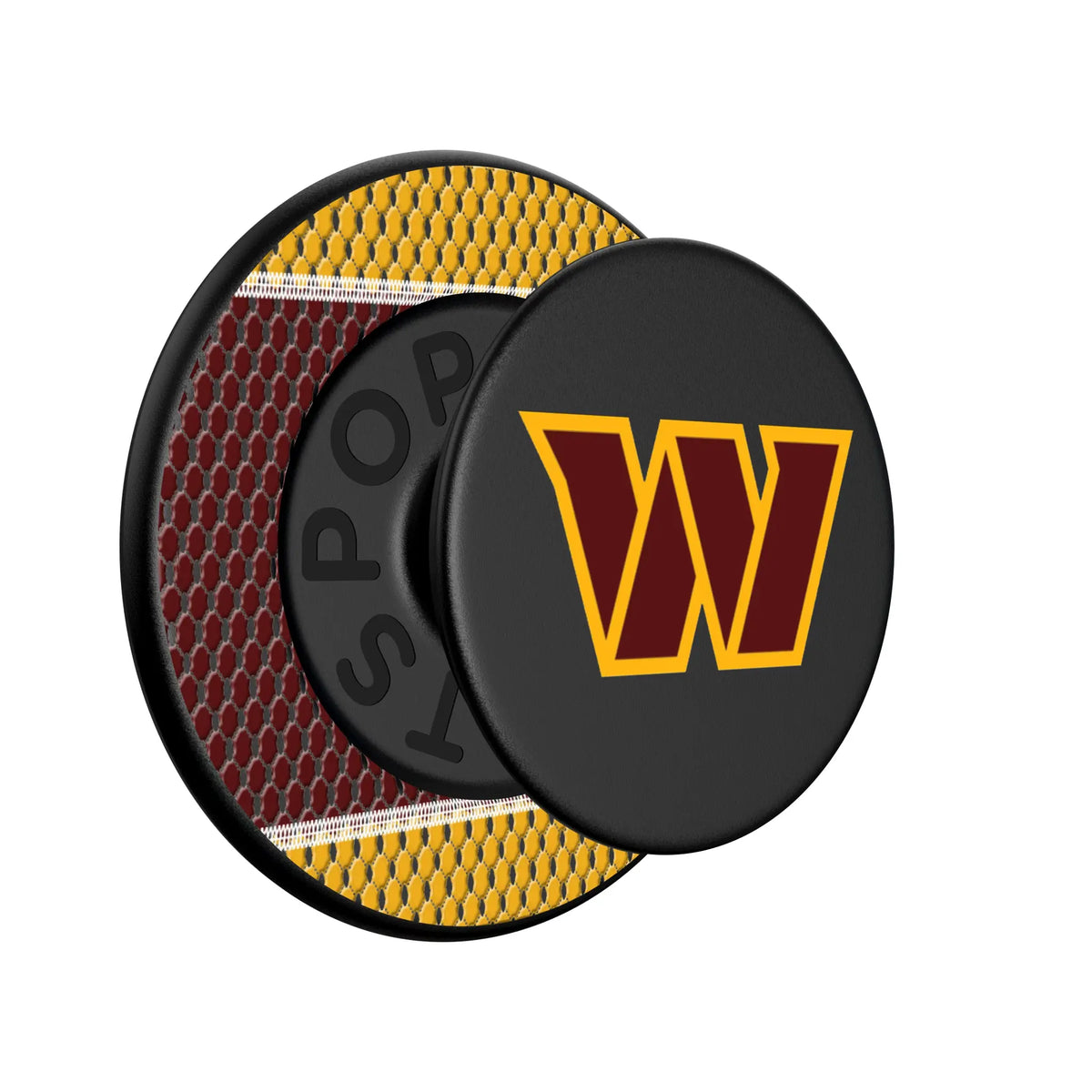 Washington Commanders Mesh Popsockets Round Magnetic - Isometric View